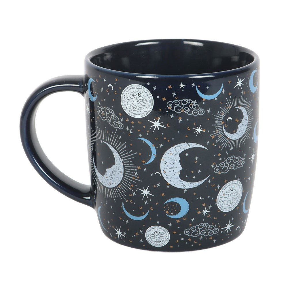 Keramiktasse -Blauer Mond Himmels Edition