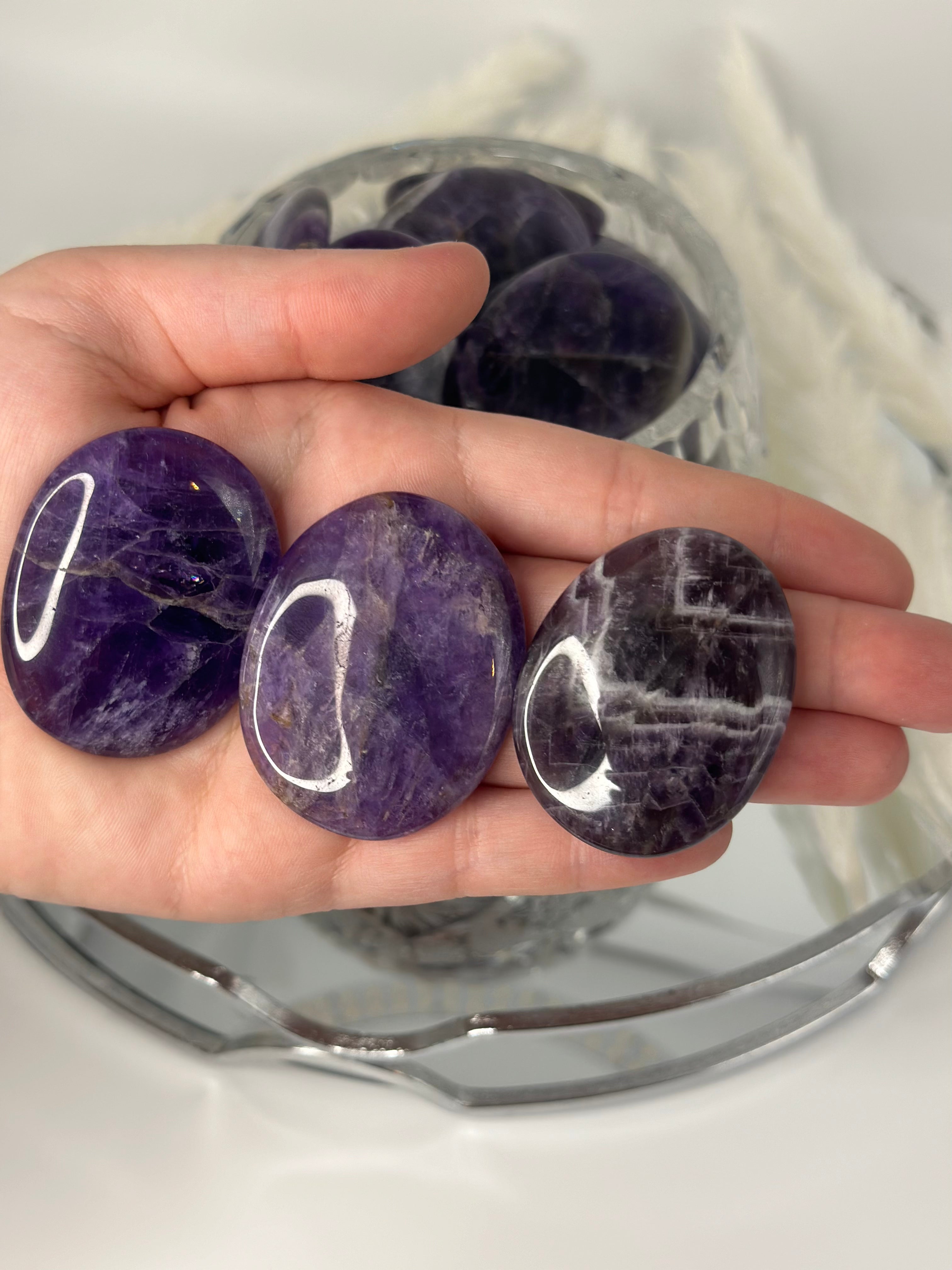 Amethyst Scheibensteine