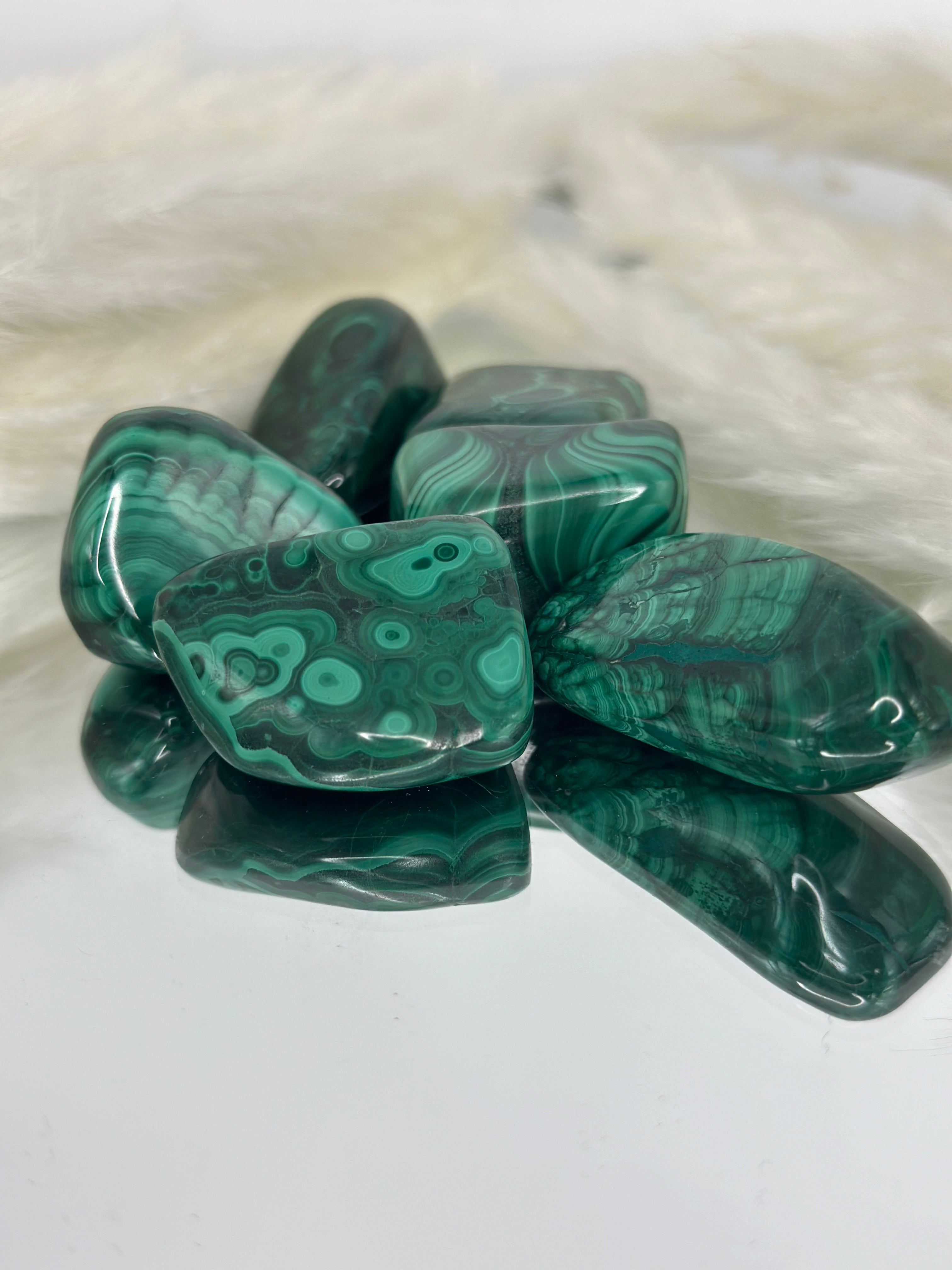 Malachit Trommelsteine