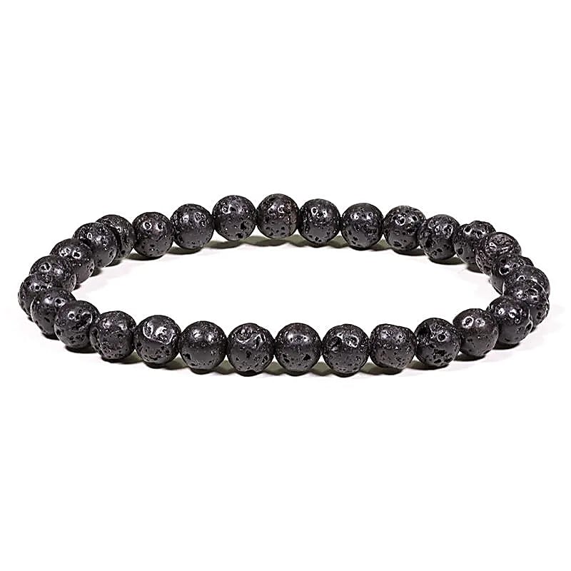 Lavastein Armband-6mm