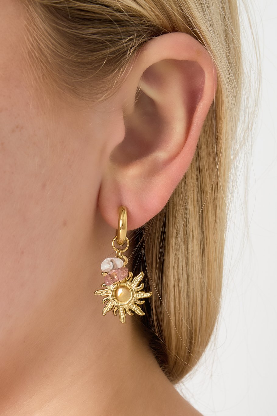 Ohrringe "The sun & stone"