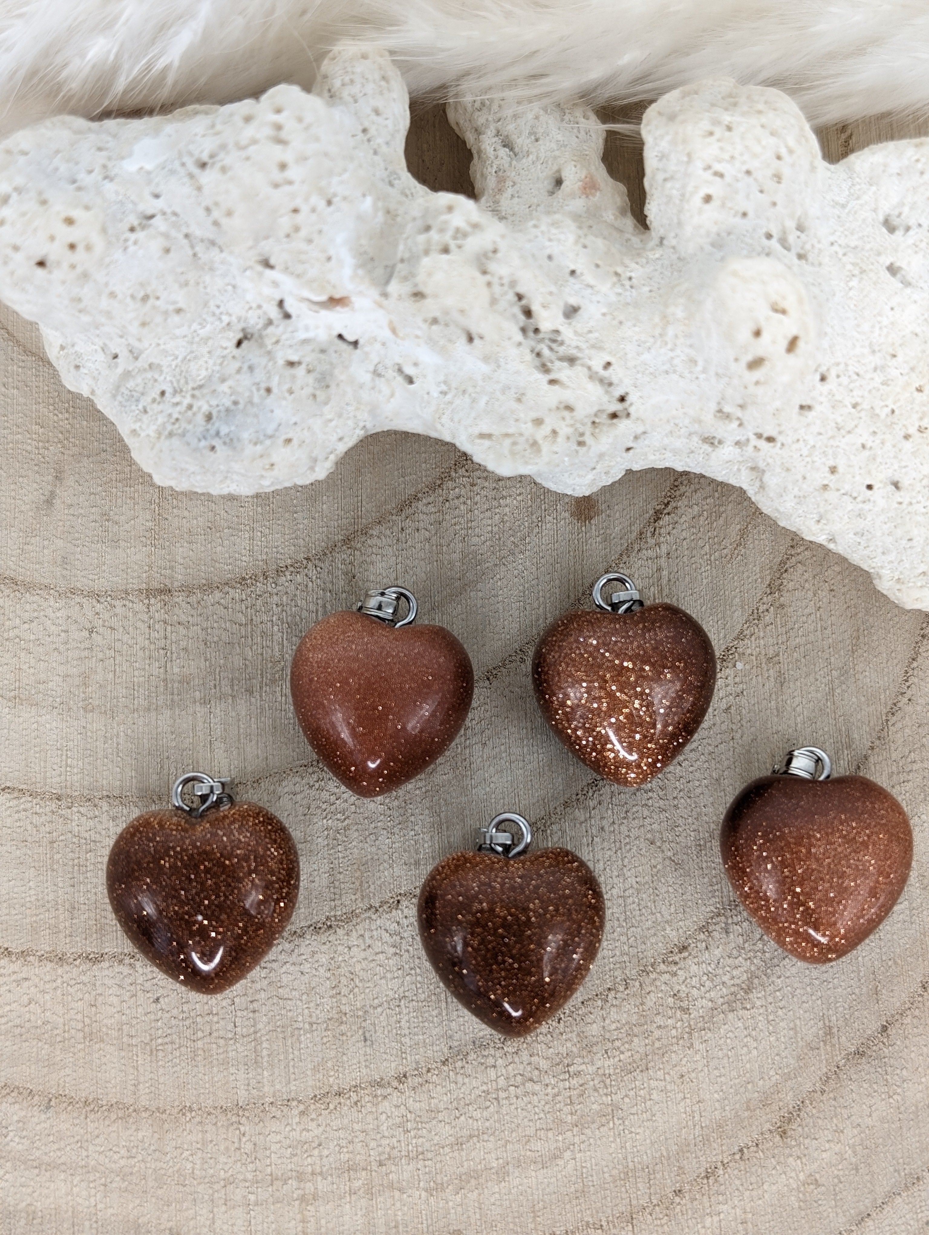 Goldfluss Herzanhänger