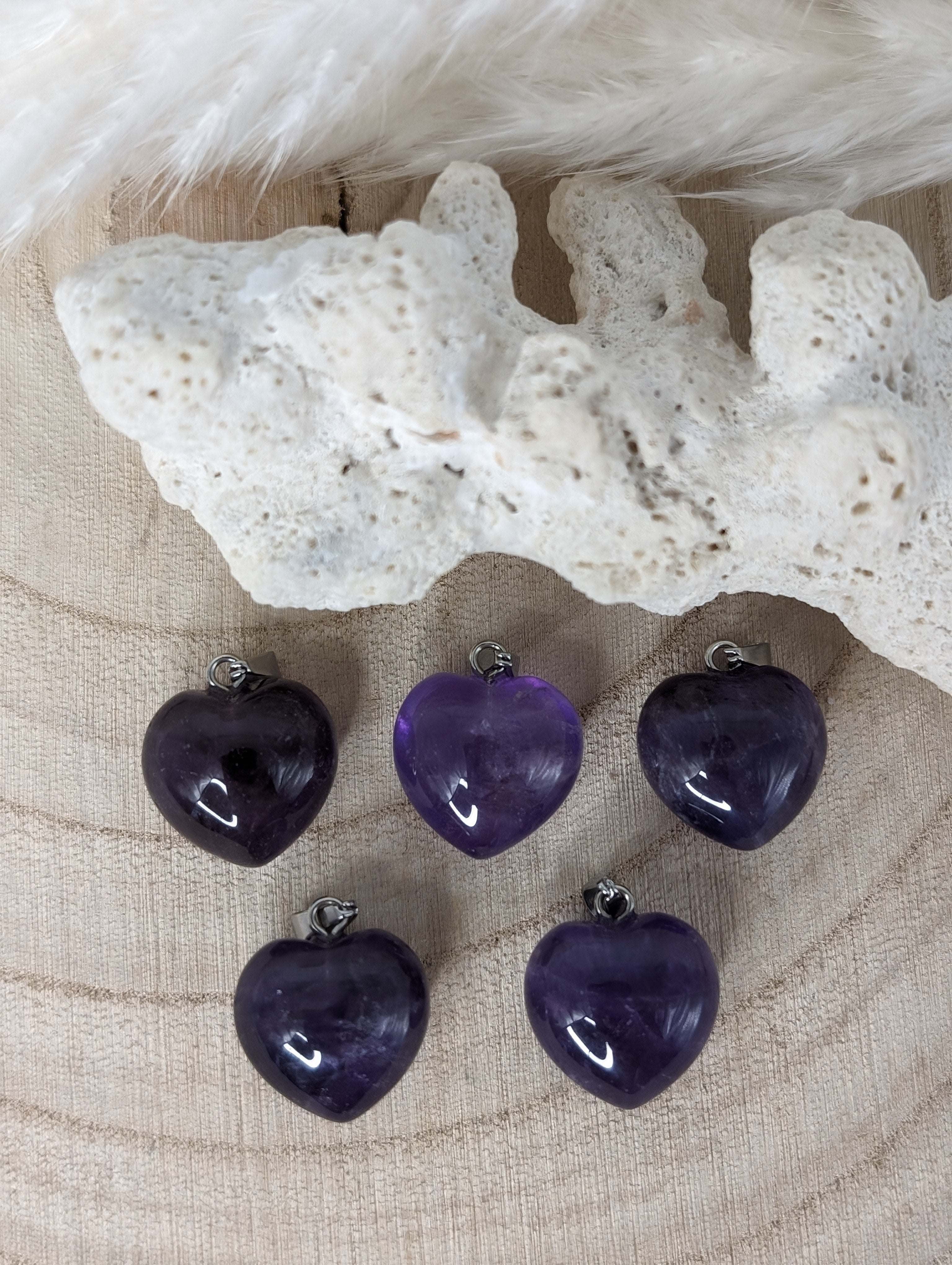 Amethyst Herzanhänger