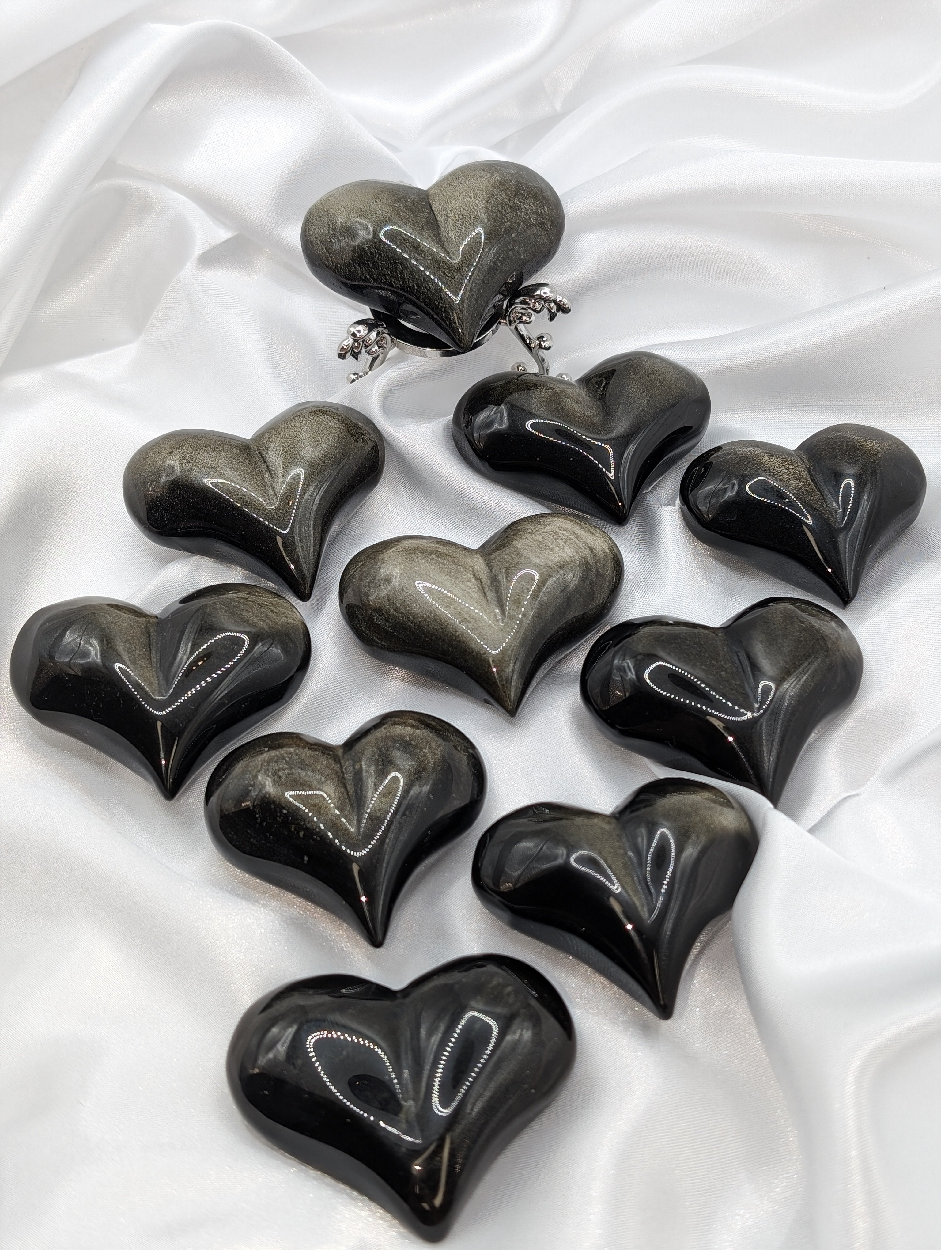 Golden Obsidian Herz