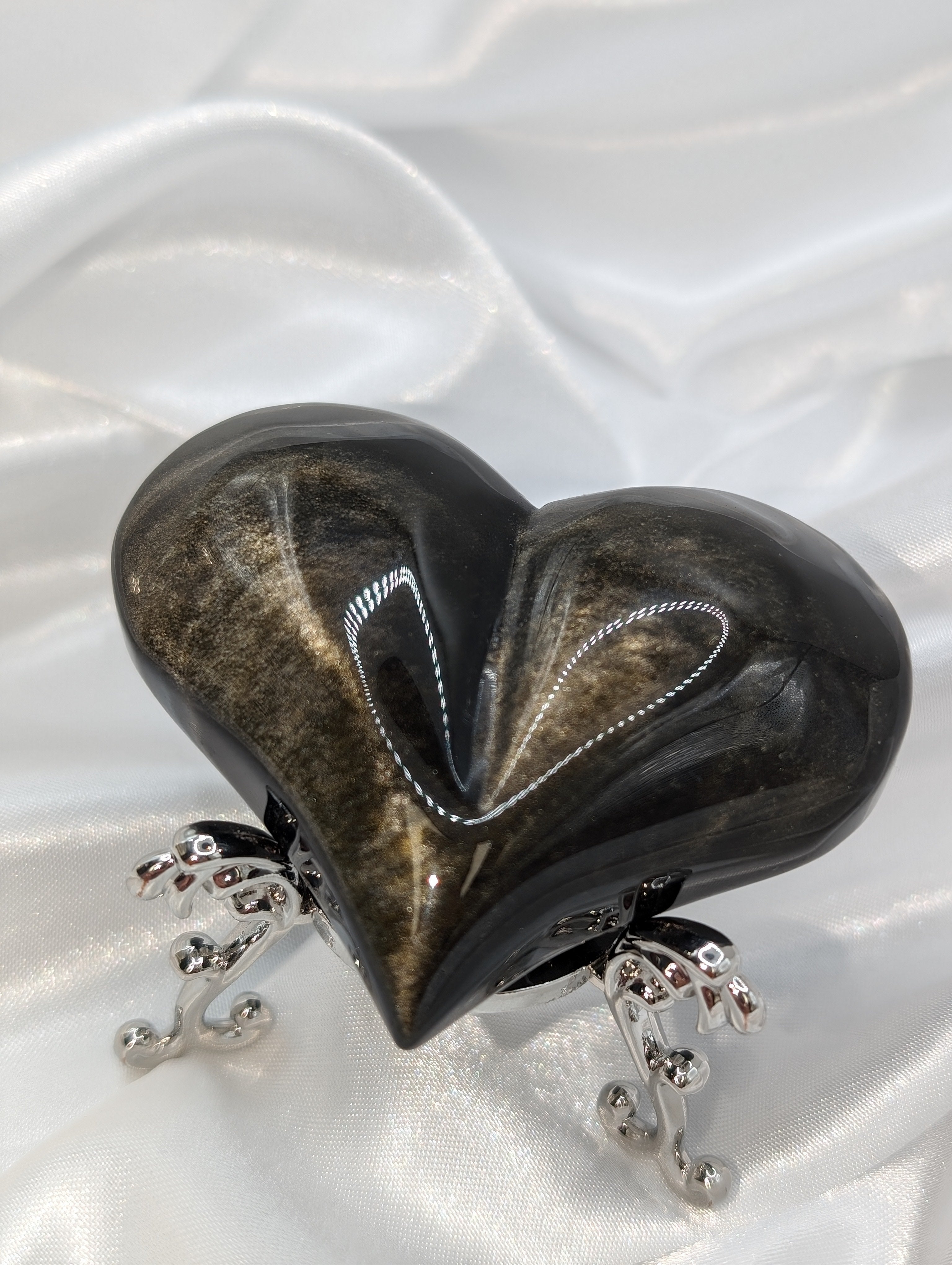 Golden Obsidian Herz