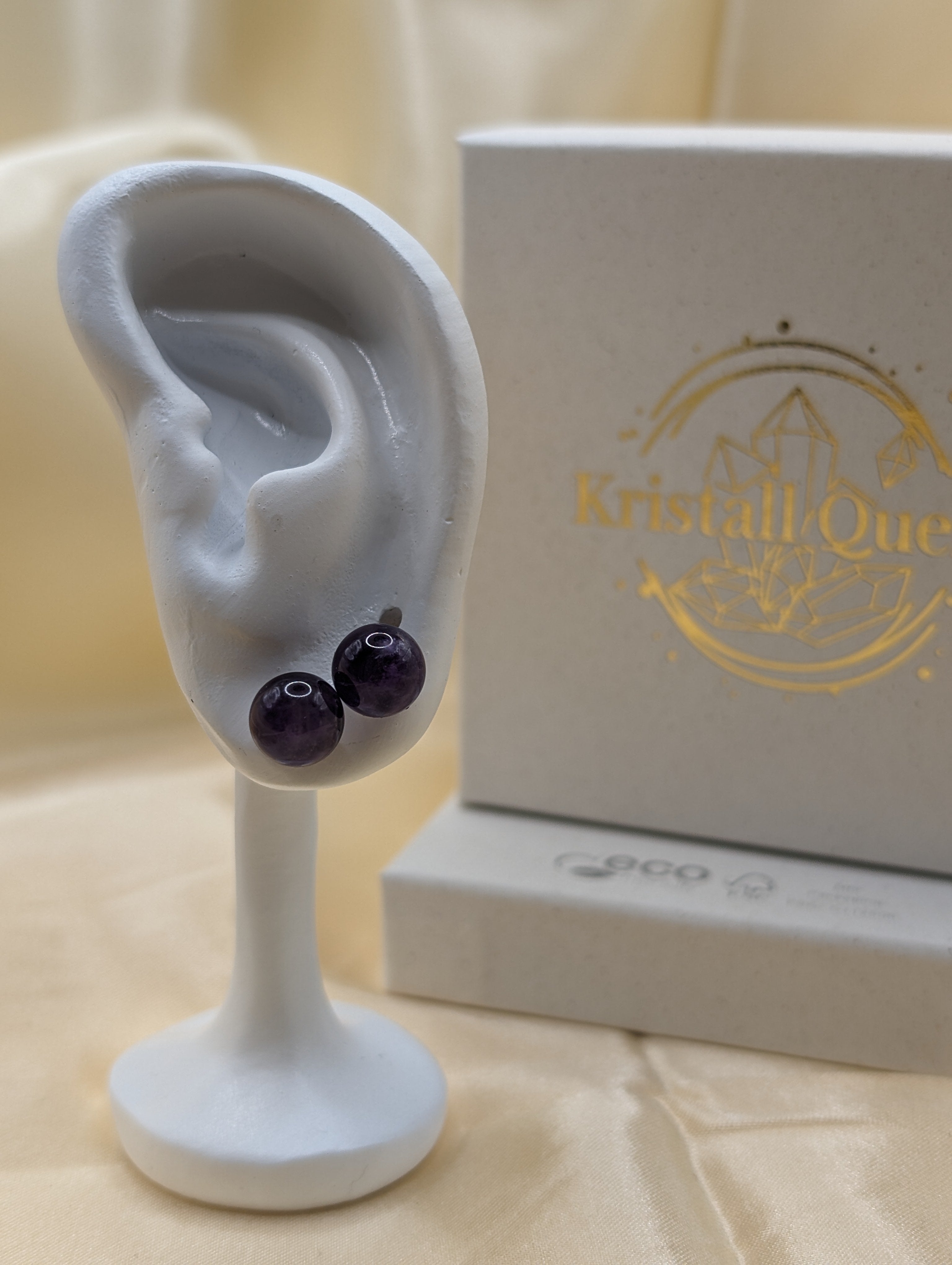 Amethyst Ohrstecker-8mm