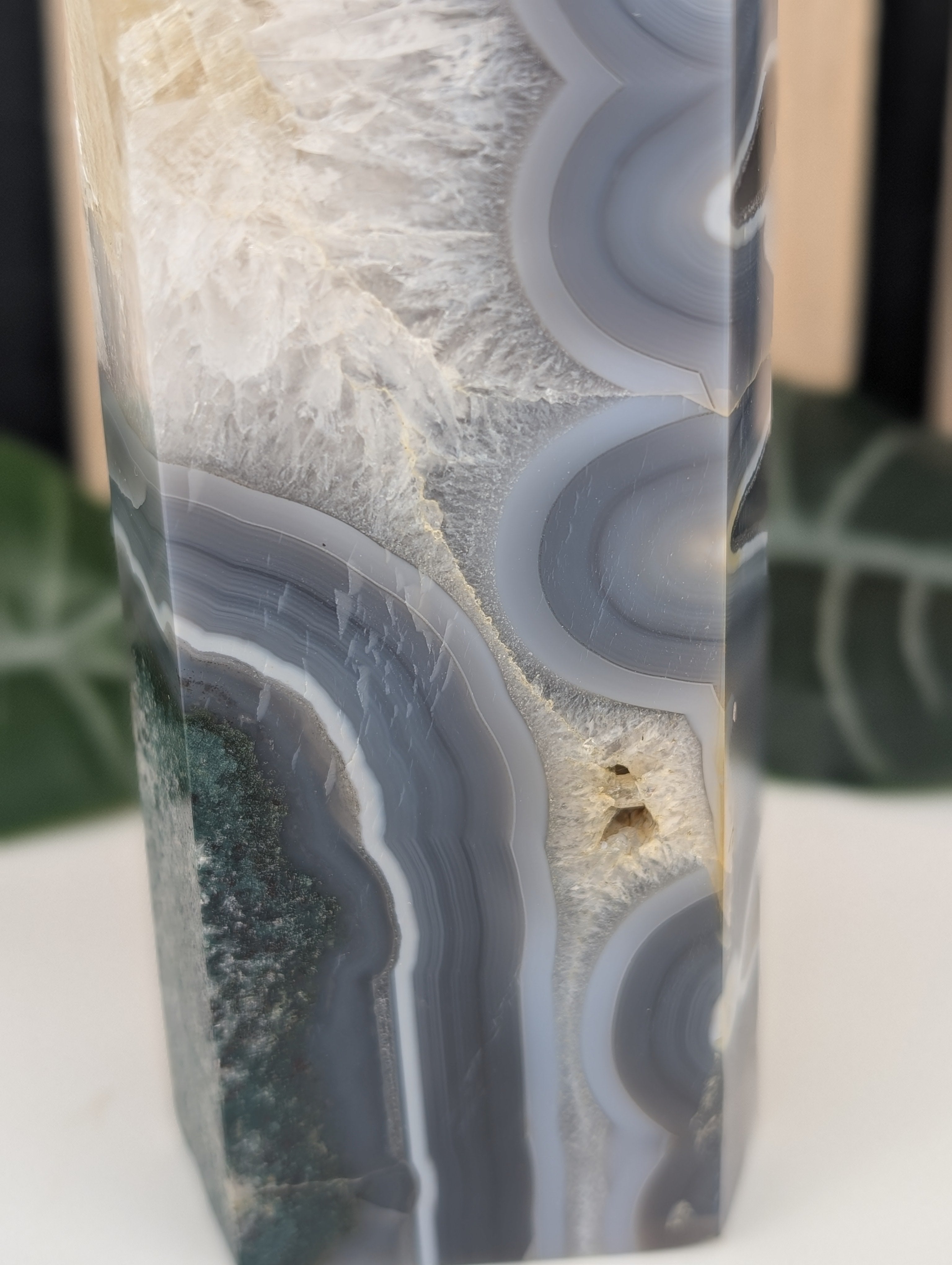 Moosachat Turm mit Calcit