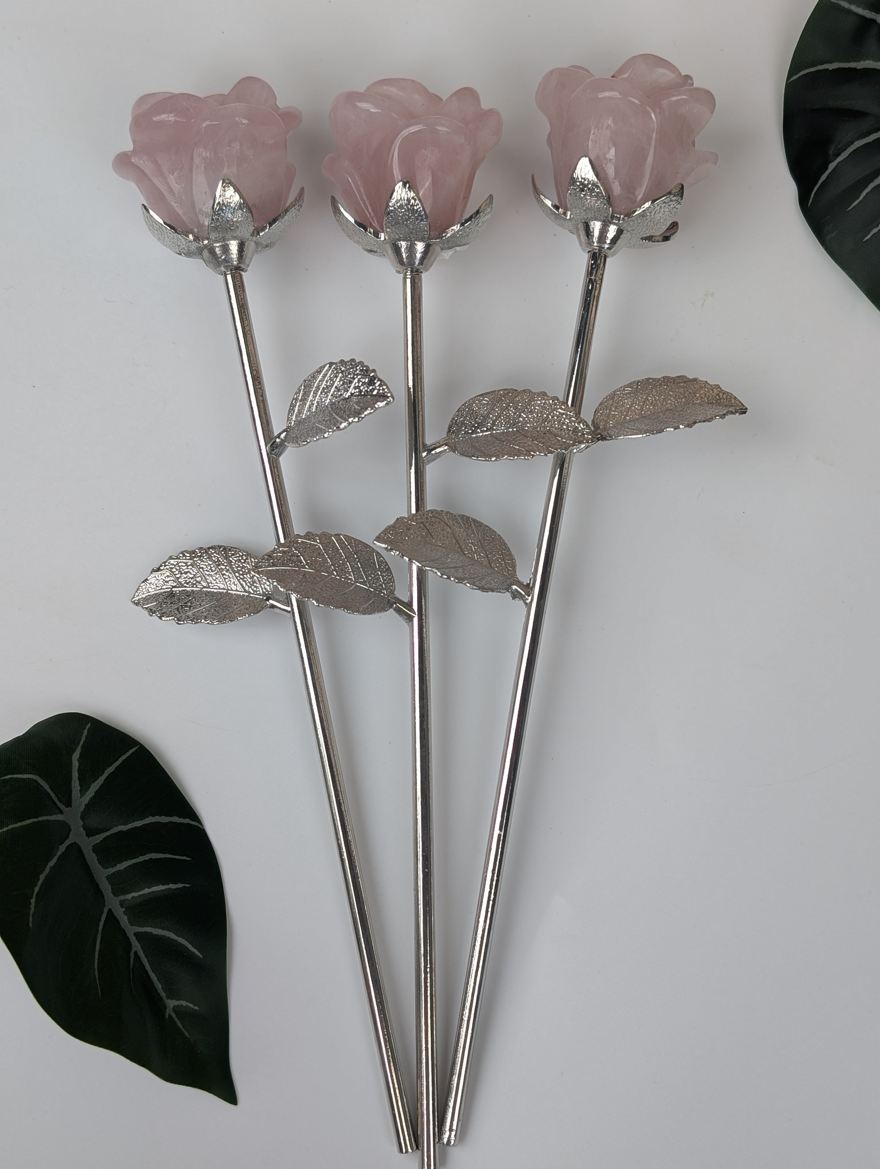 Rosenquarz Rose Silber Mystery