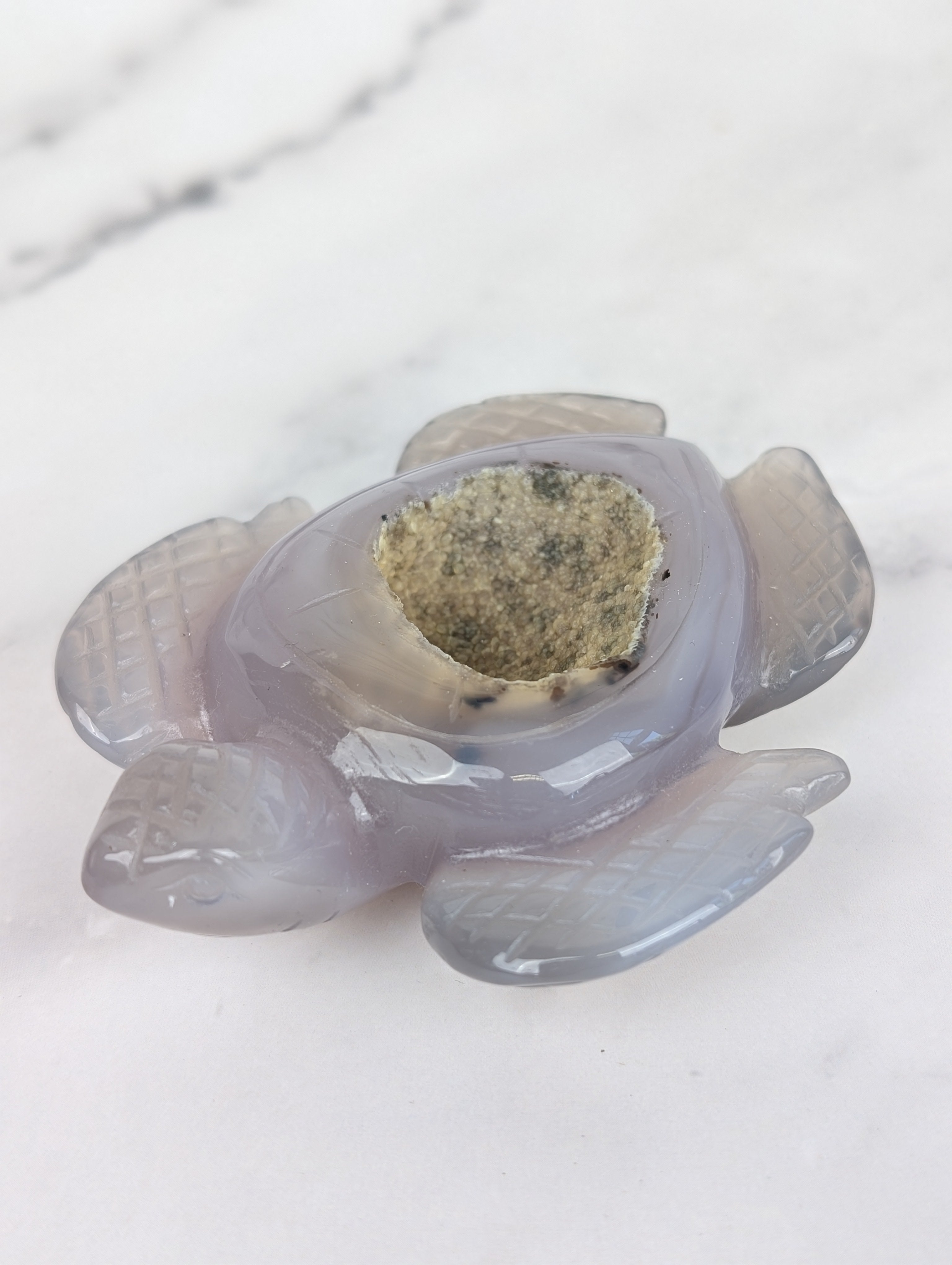 Achat Schildkröte mit Druse 4