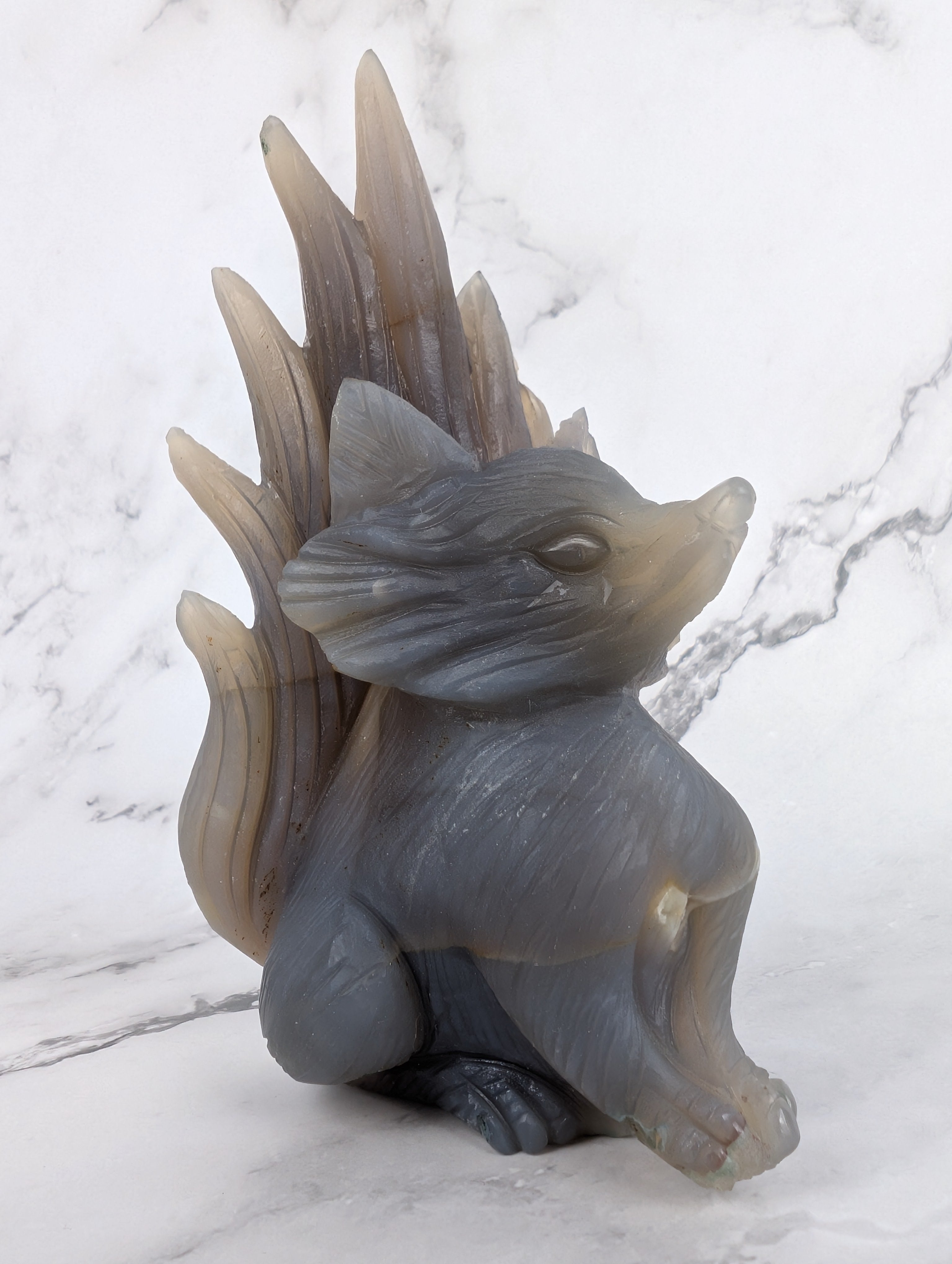 Achat mit Druse neunschwänziger Fuchs - High Quality 2