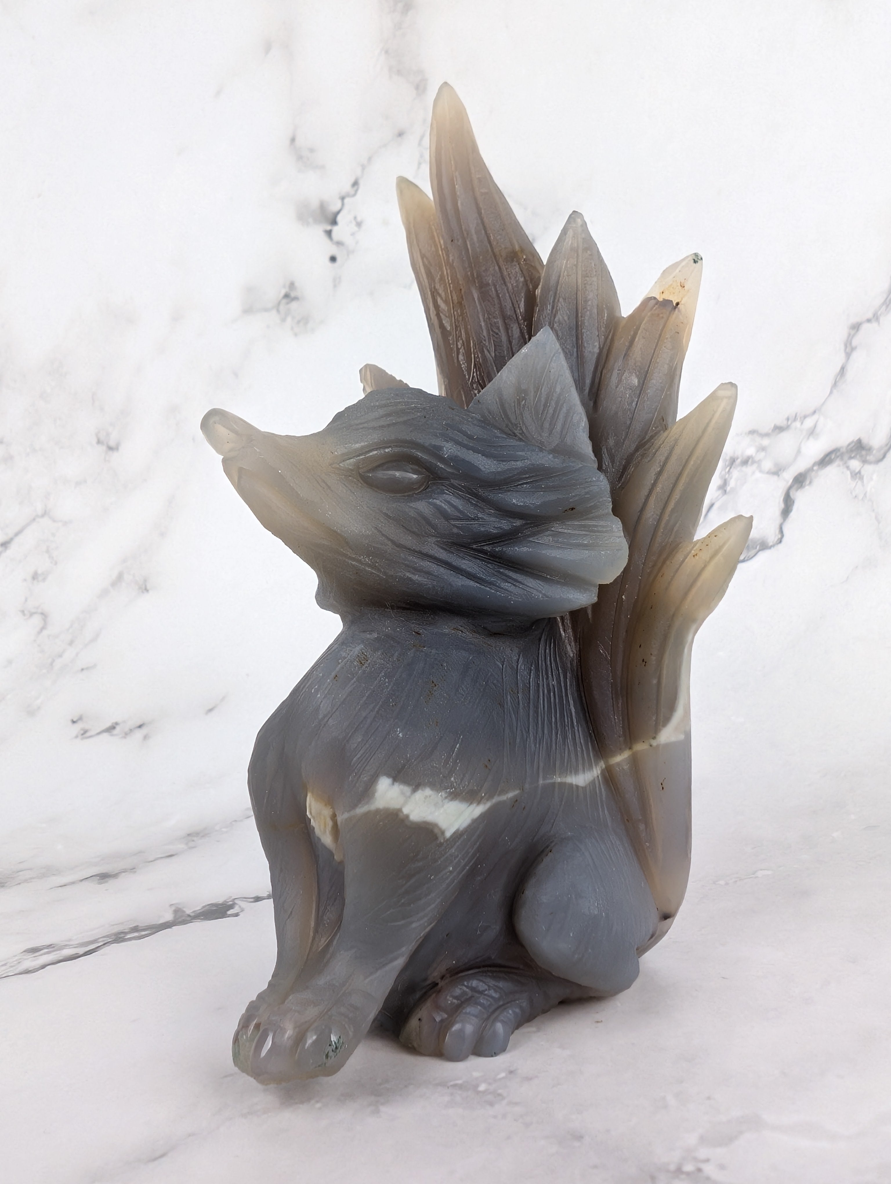 Achat mit Druse neunschwänziger Fuchs - High Quality 2