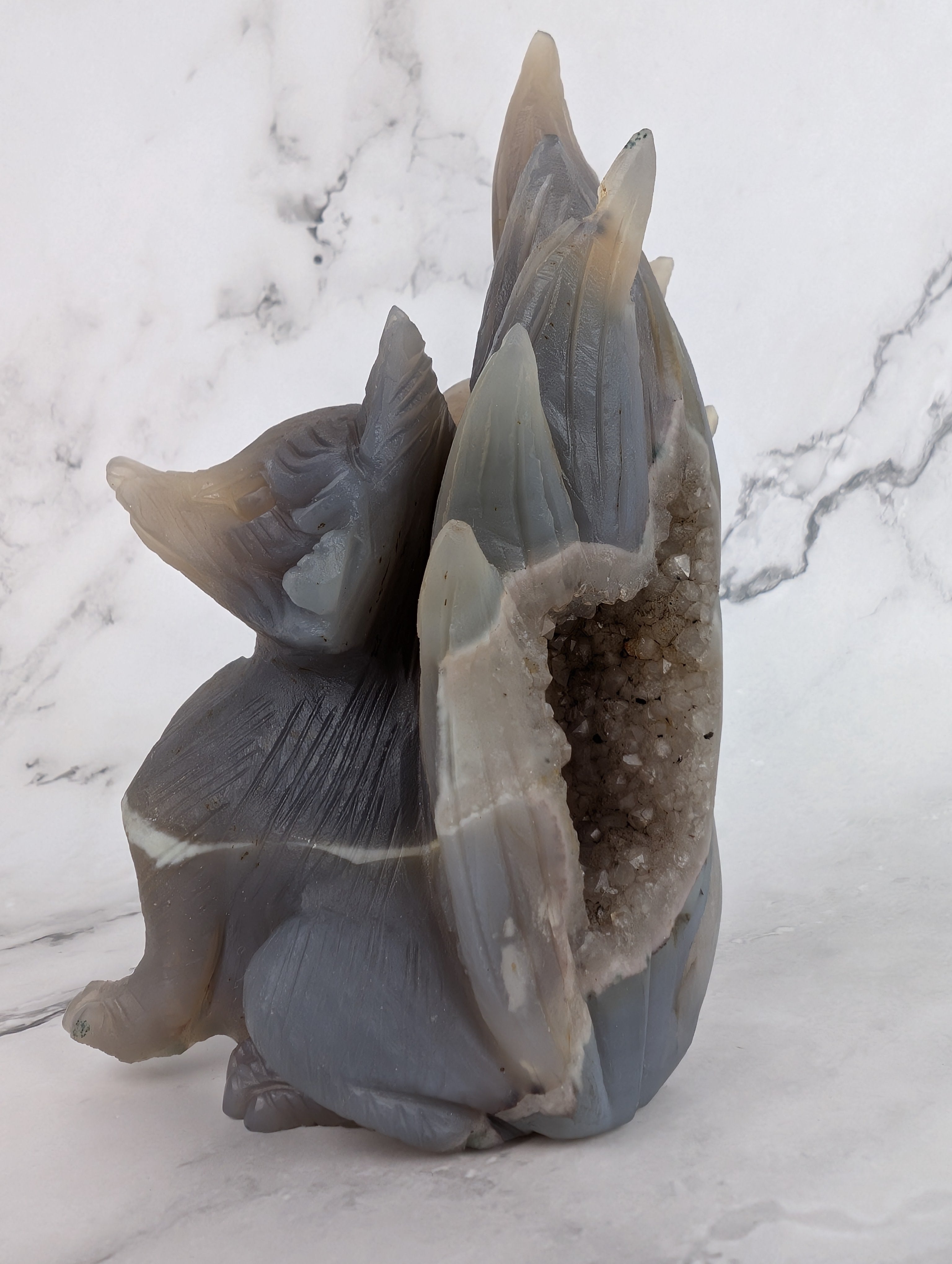 Achat mit Druse neunschwänziger Fuchs - High Quality 2