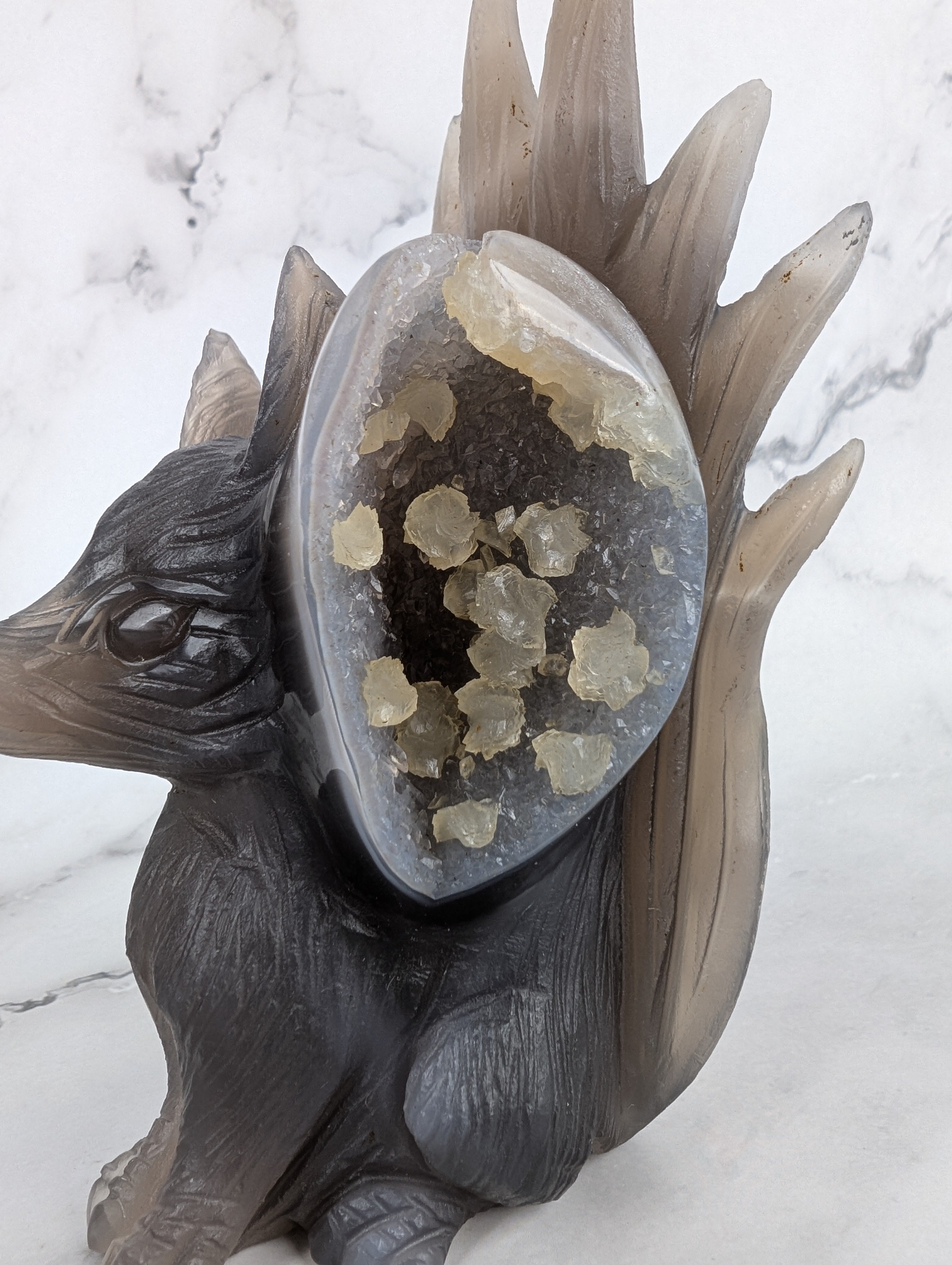 Achat mit Druse neunschwänziger Fuchs - High Quality 1