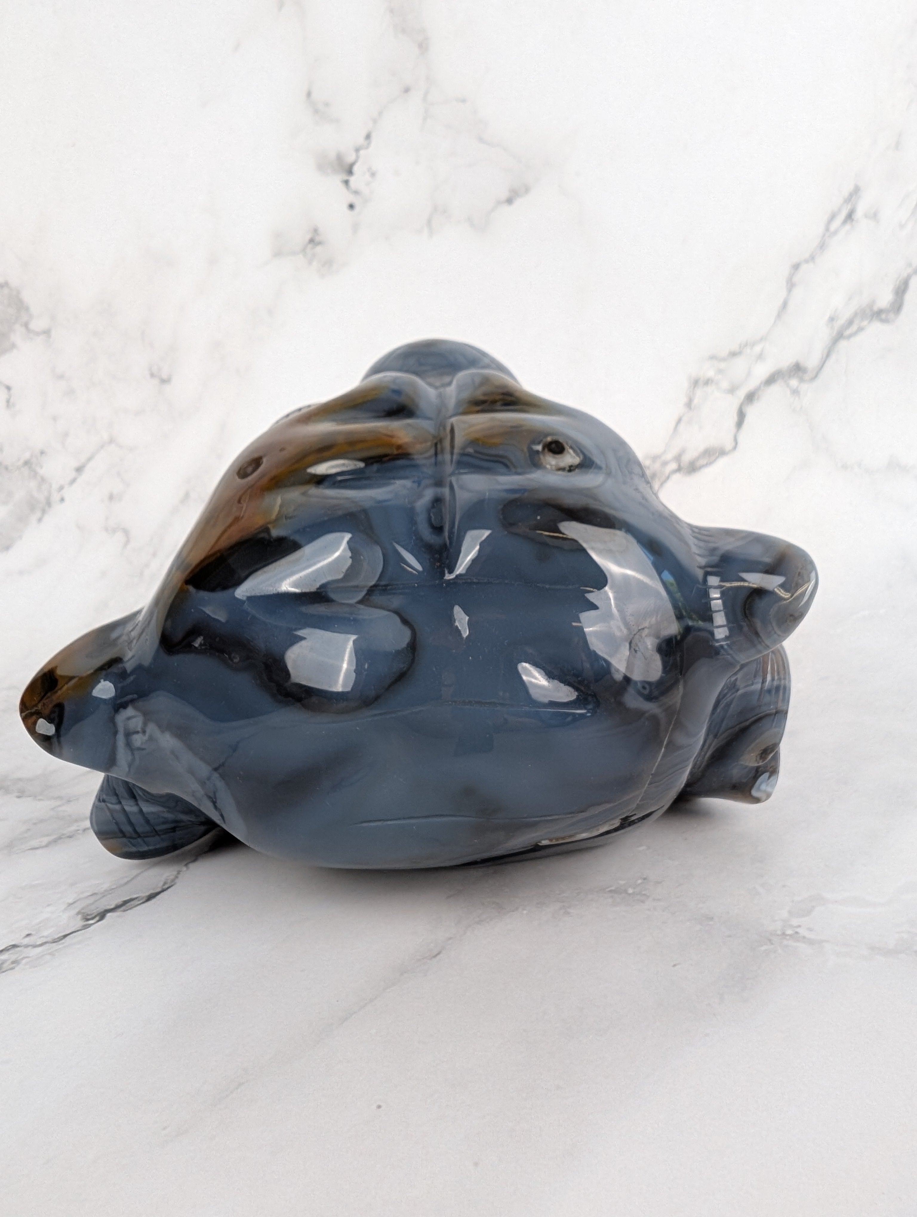 XXL Achat/Amethyst Tigerkopf - High Quality
