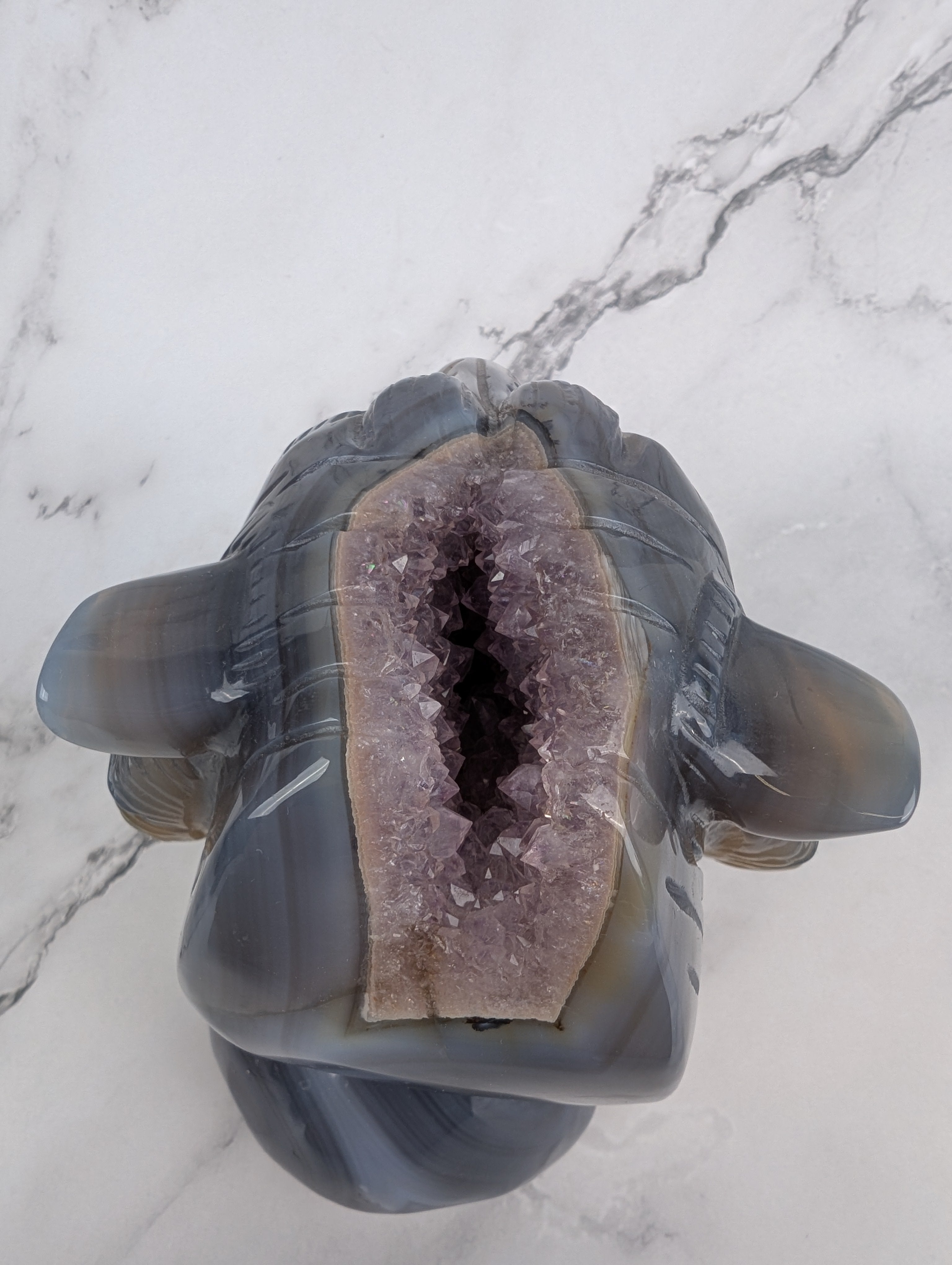 Amethyst/Achat Löwenkopf High Quality 1