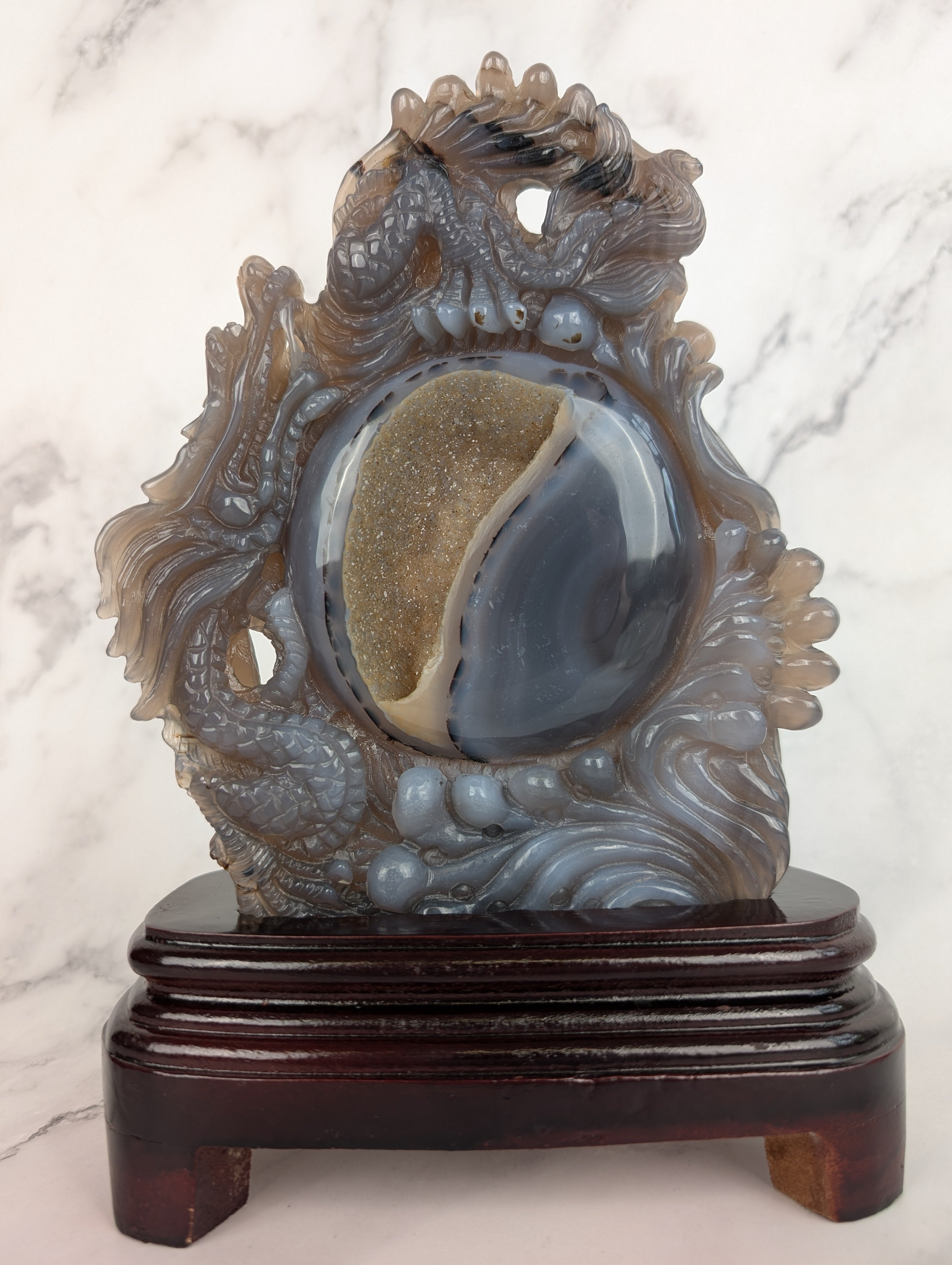 Achat Drachencarving High Quality