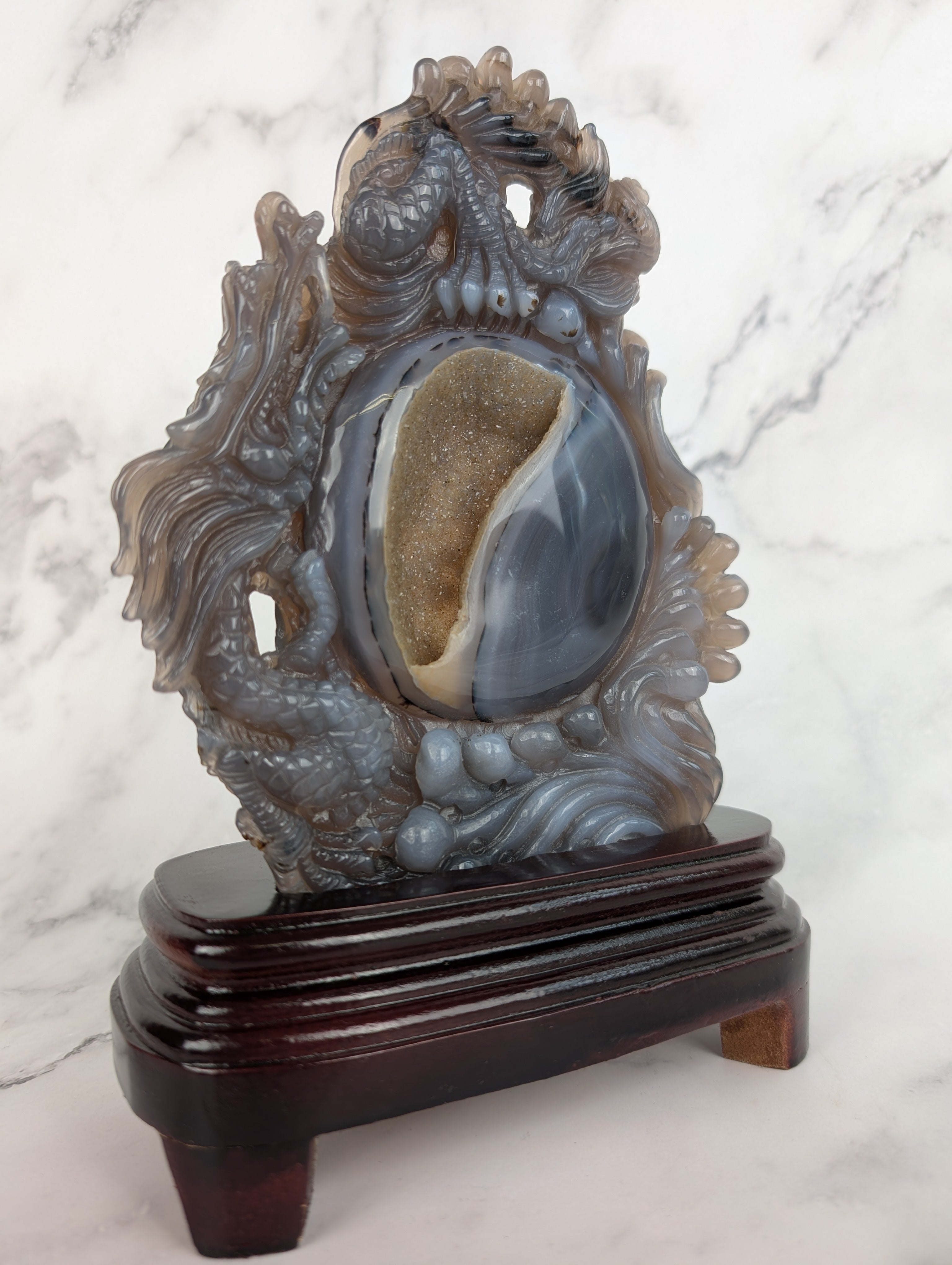 Achat Drachencarving High Quality