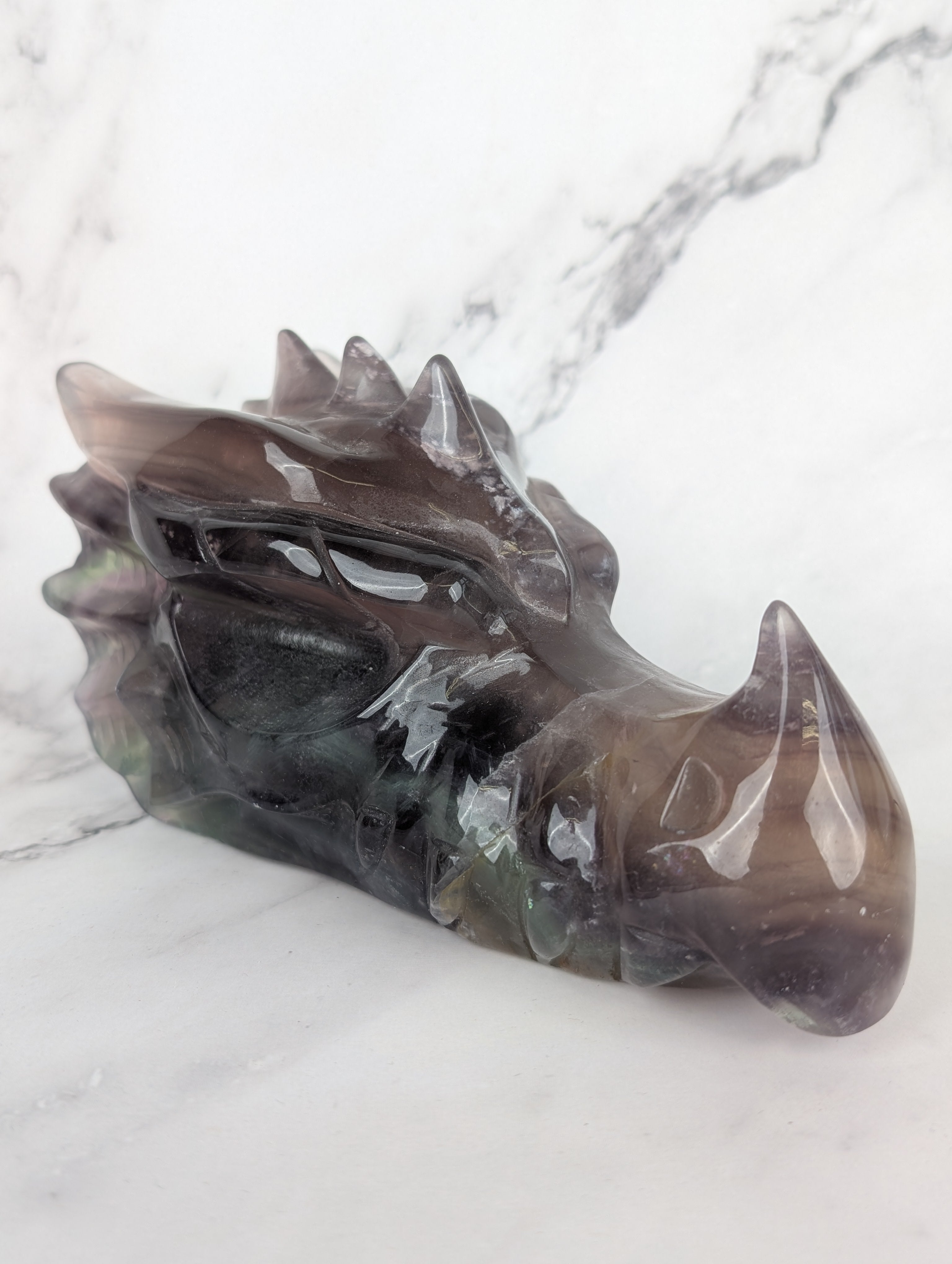 XL Flourit Drachenkopf
