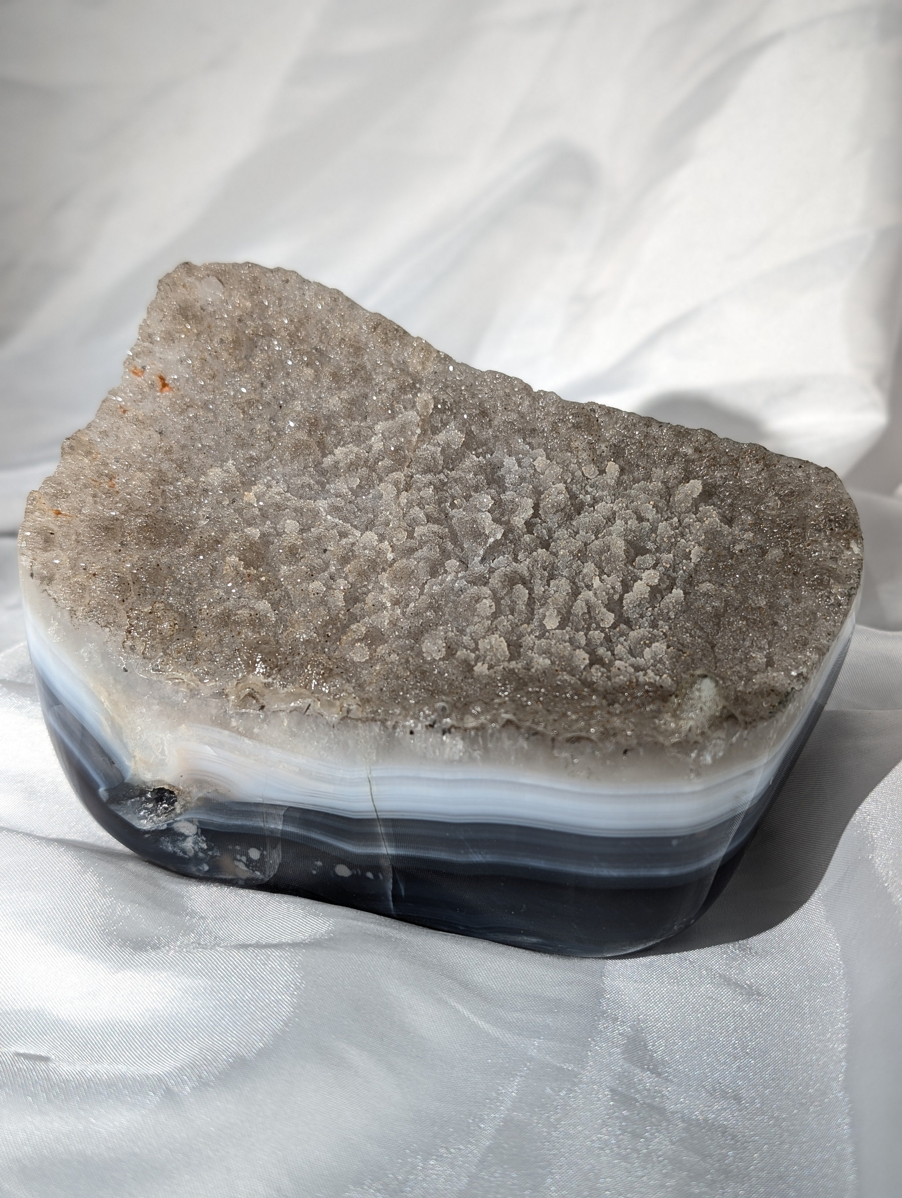 Achat mit grünlichen Sugar