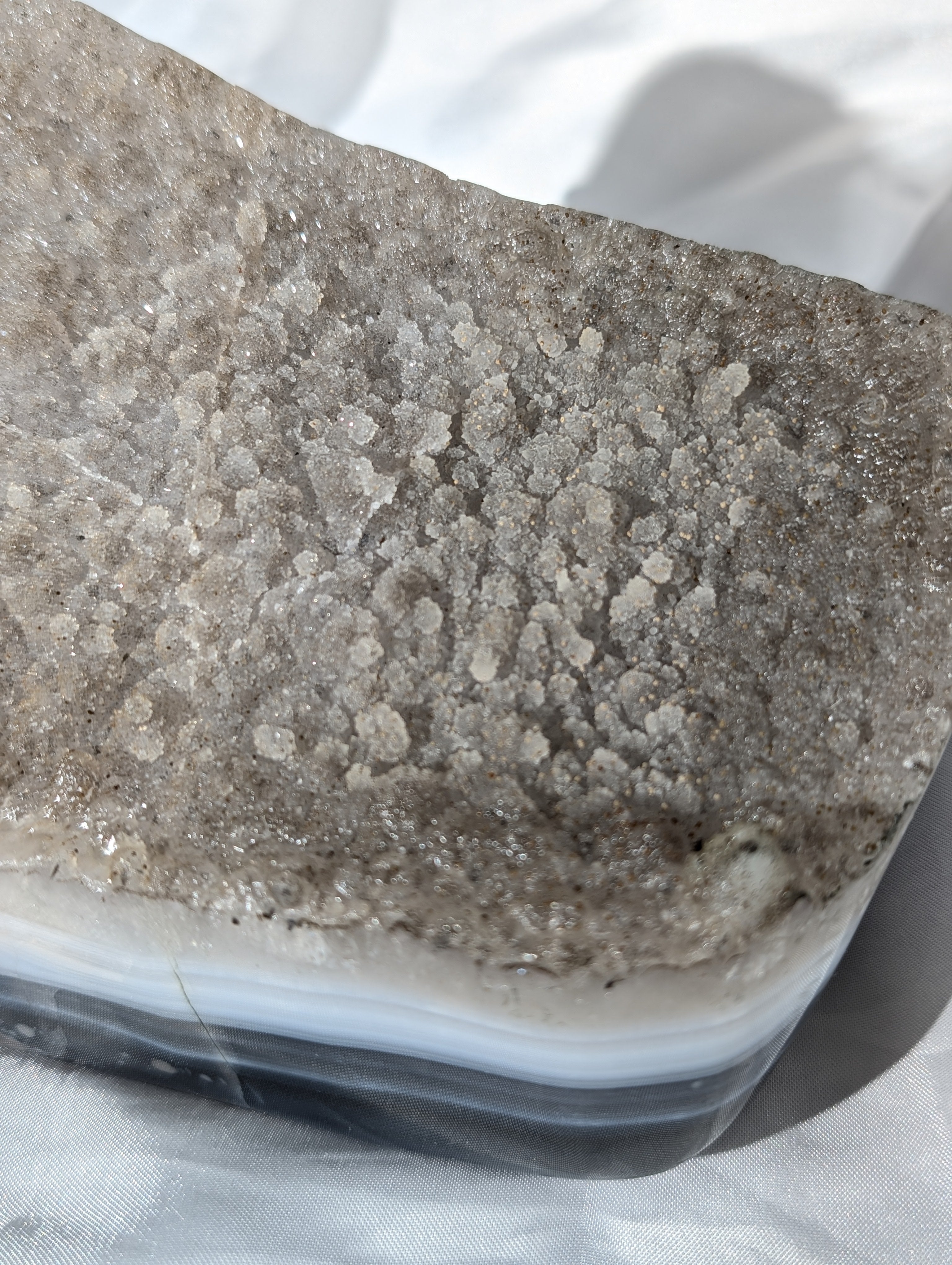 Achat mit grünlichen Sugar