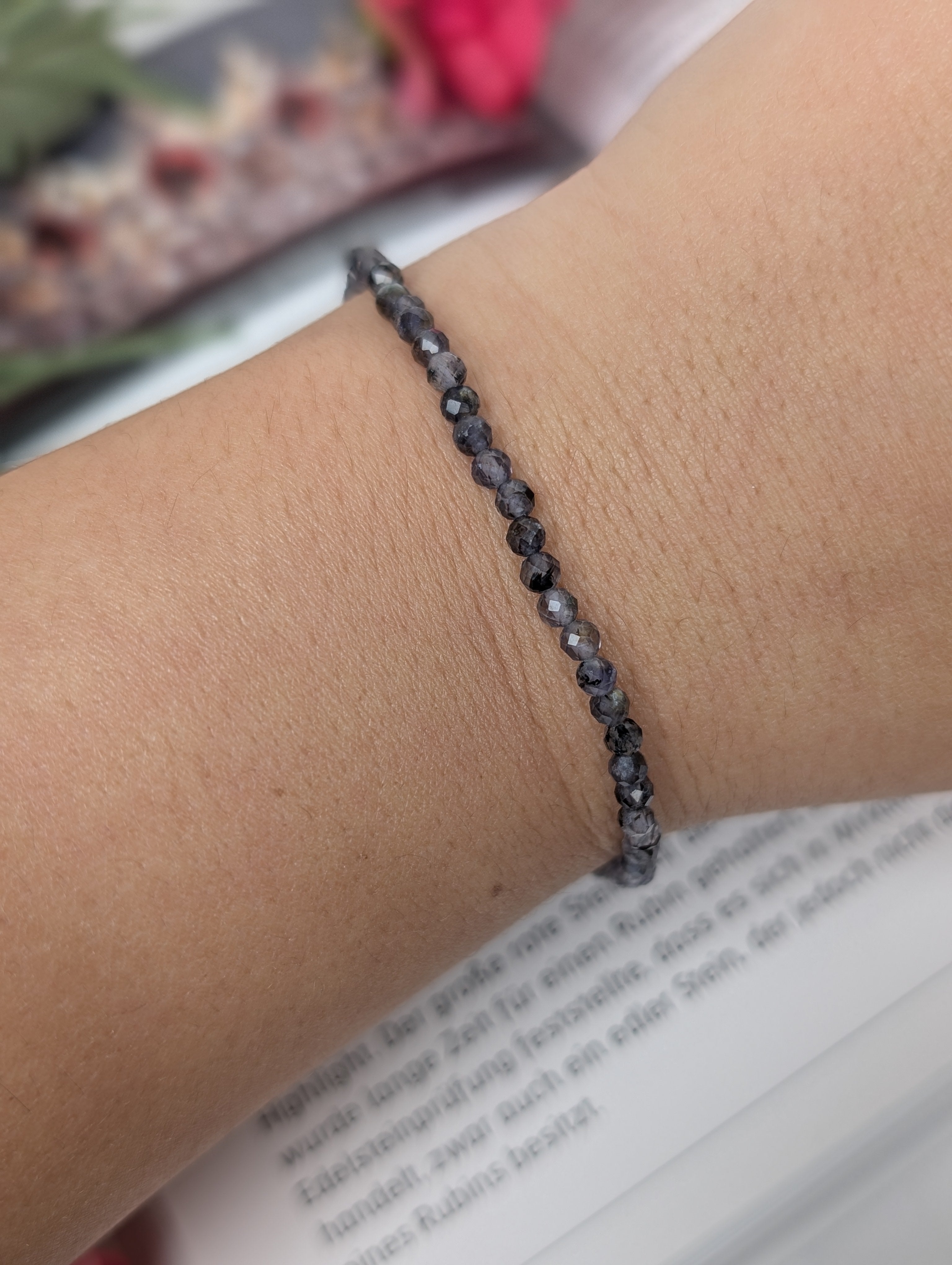 Iolith Armband facettiert- 3mm