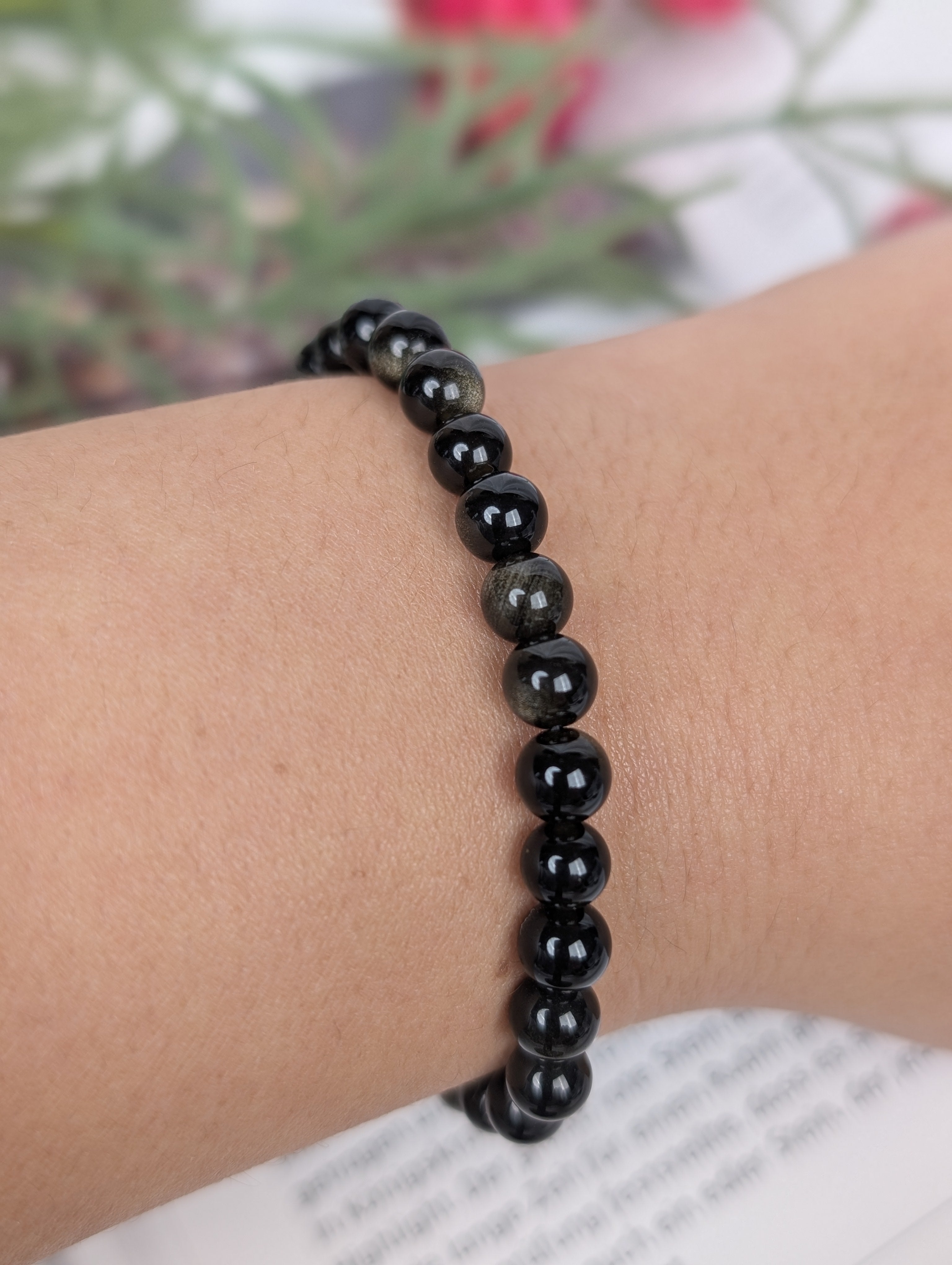 Gold Obsidian Armband-6mm