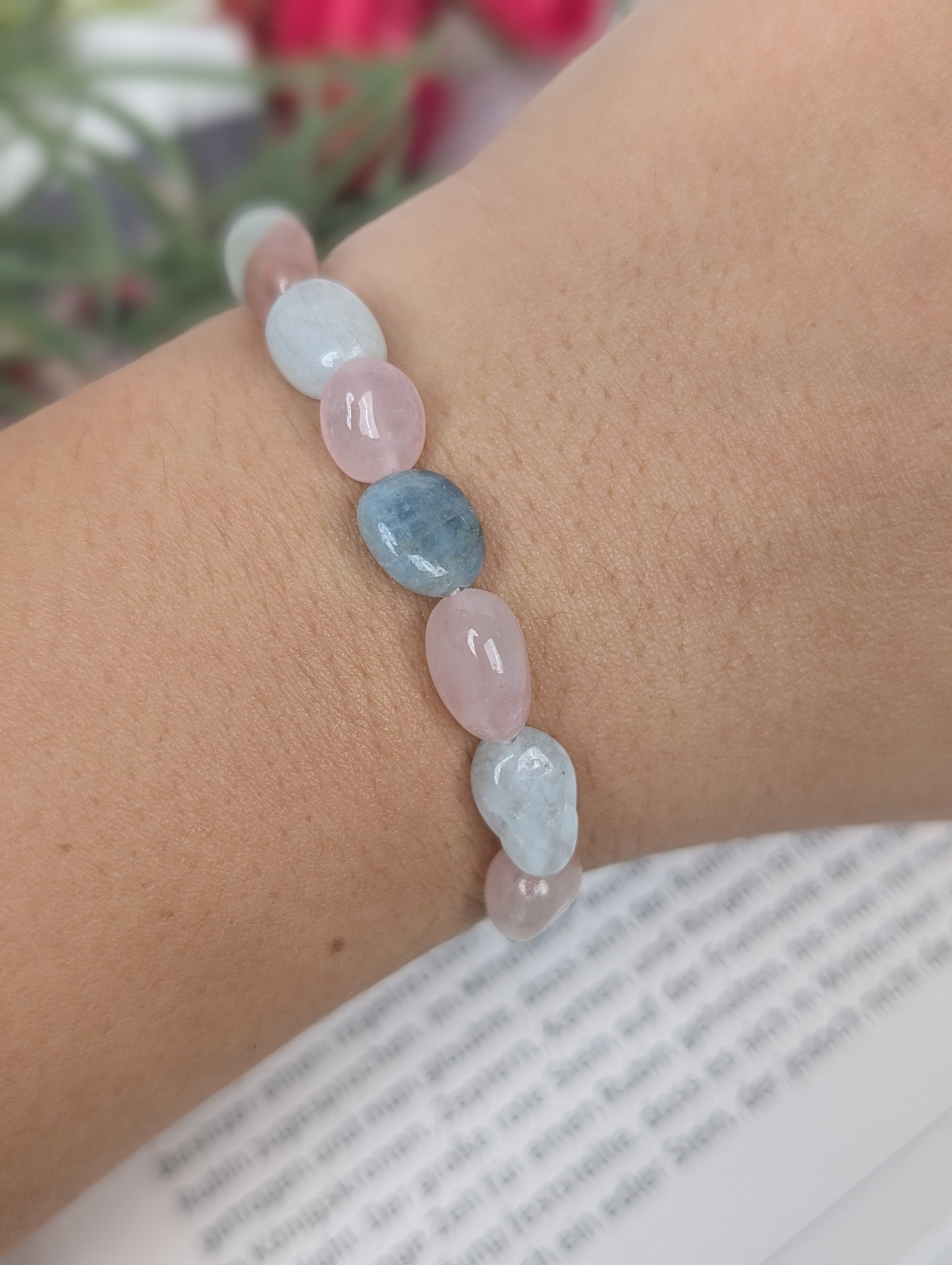 Beryll Nugget Armband