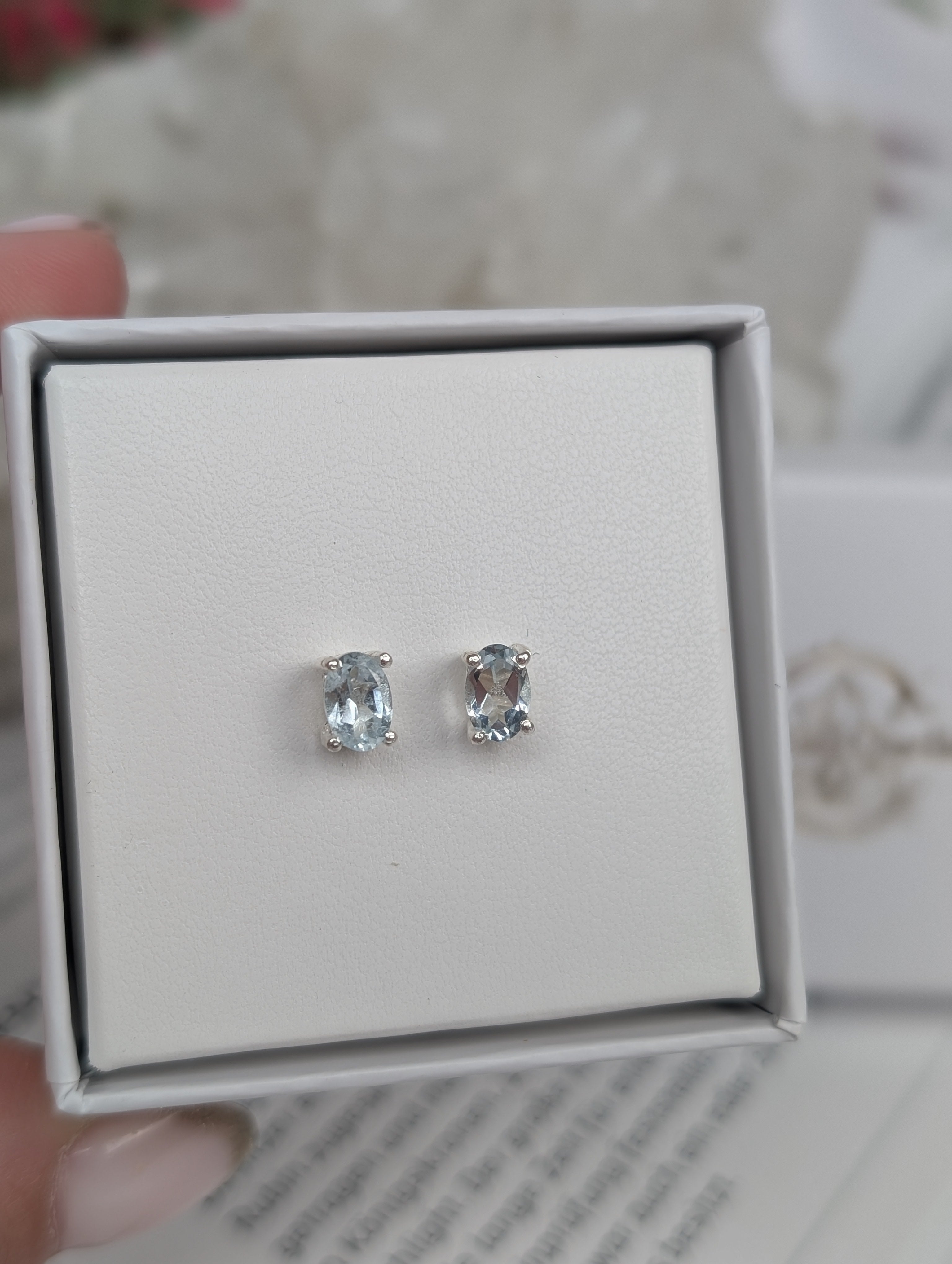 Aquamarin Ohrstecker