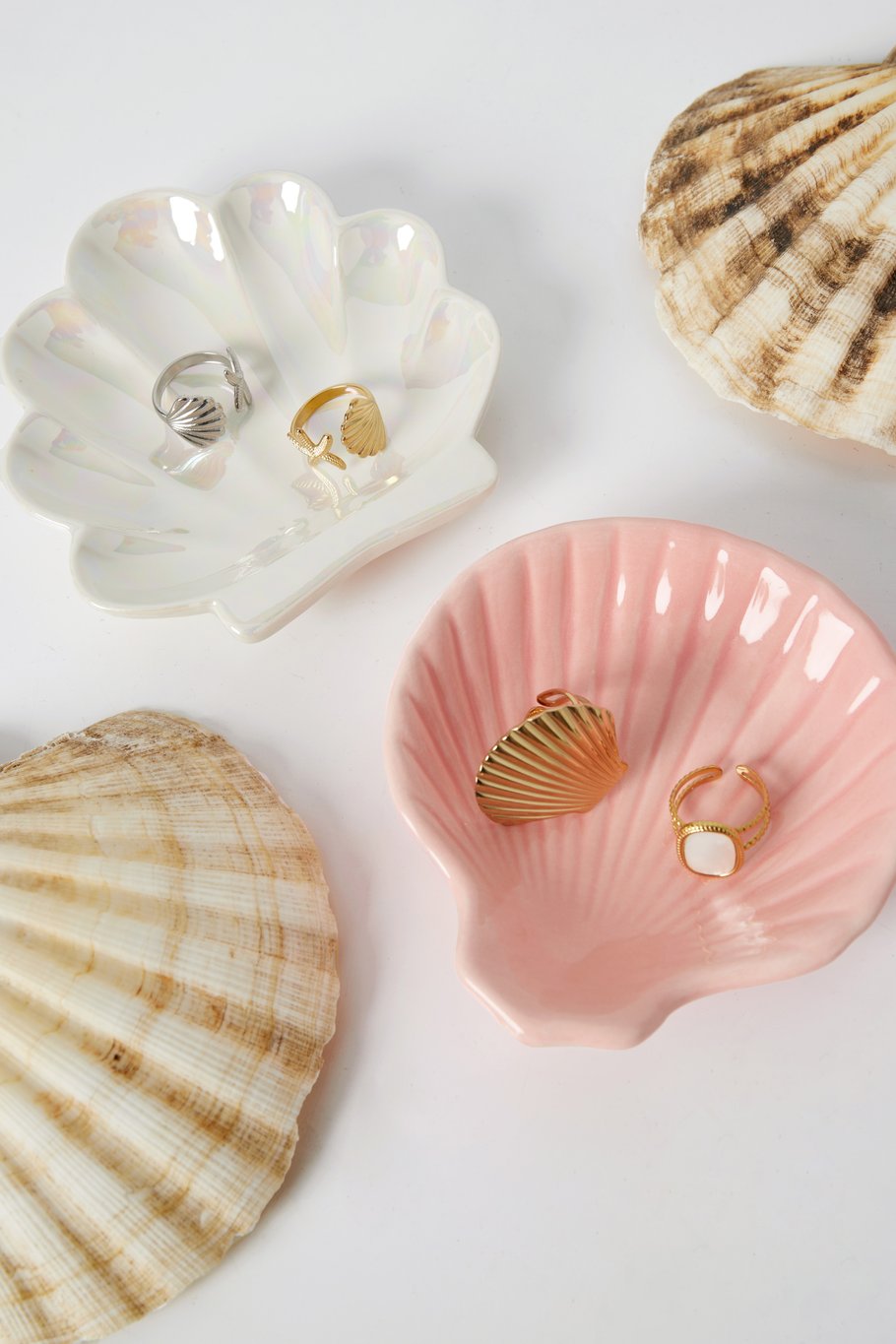 Schale "Seashell" Perlweiß