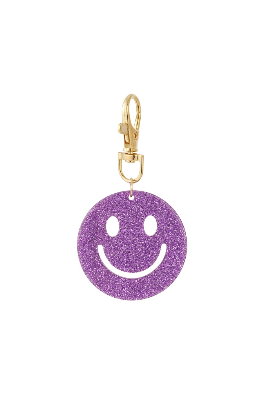 Schlüsselanhänger "Keep Smiling" Lila