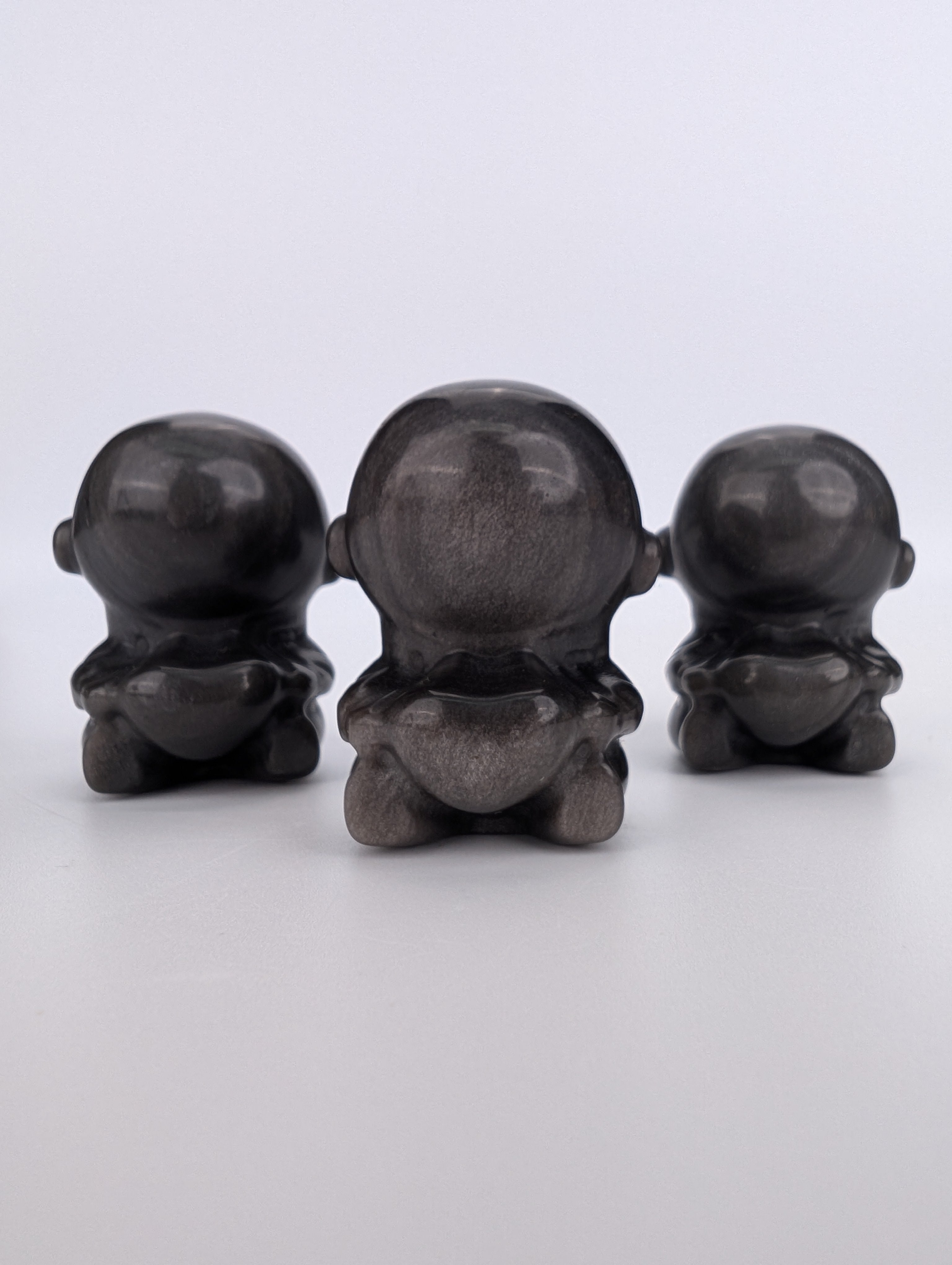 Silber Obsidian Astronaut Carving Mystery