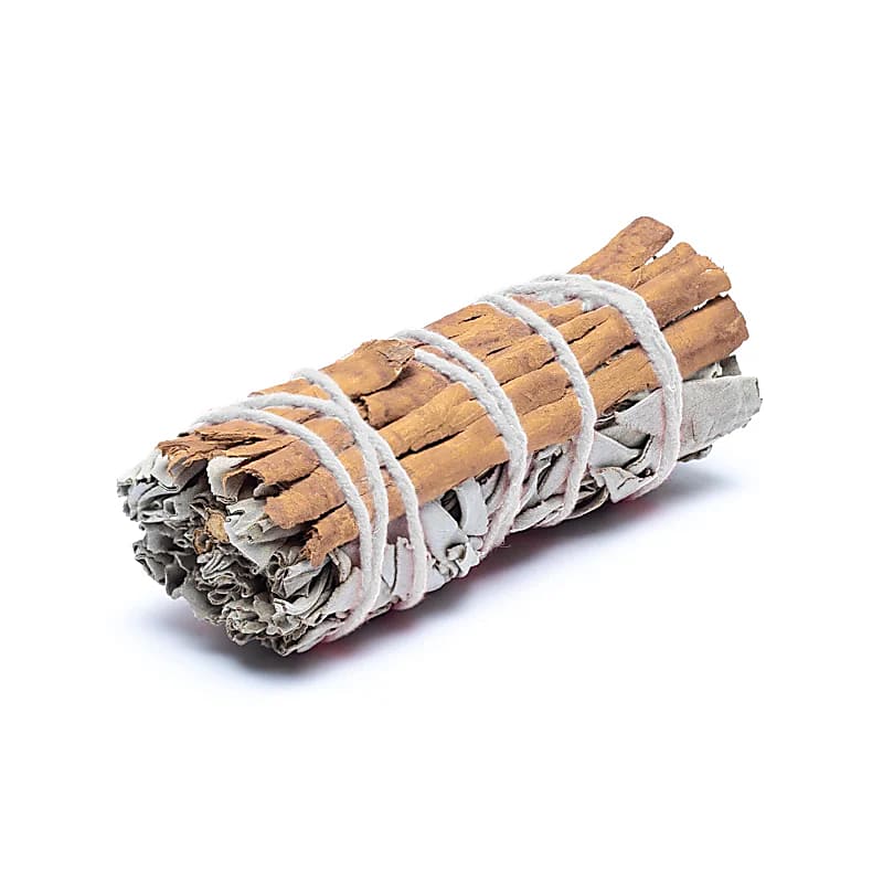 Räucherbündel weißer Salbei und Zimt