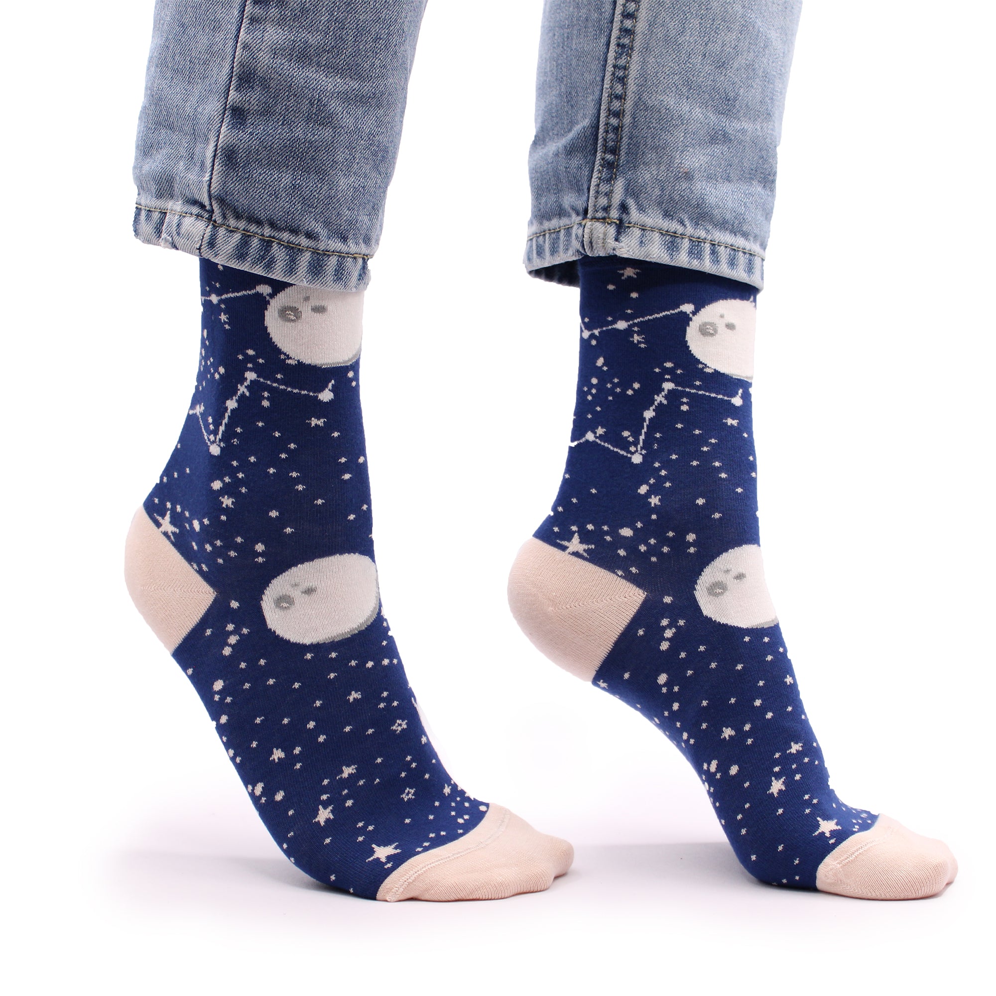 Socken "Mondspaziergang"