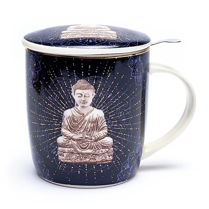 Tasse Buddha mit Teesieb