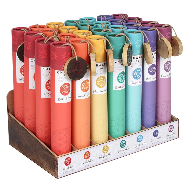 Chakra Räucherstäbchen inkl. Stäbchenhalter