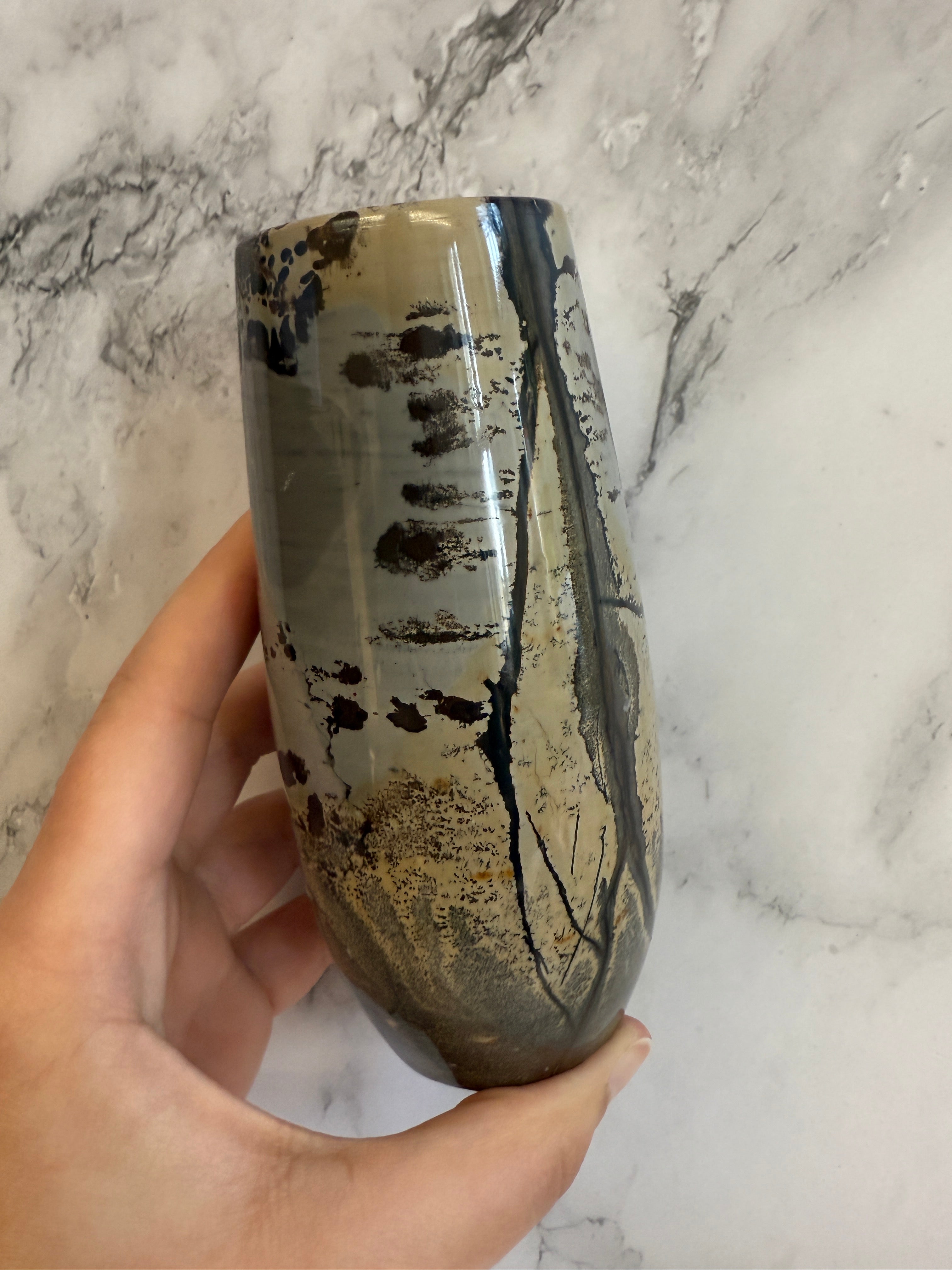 Mystery Picture Jaspis Vase