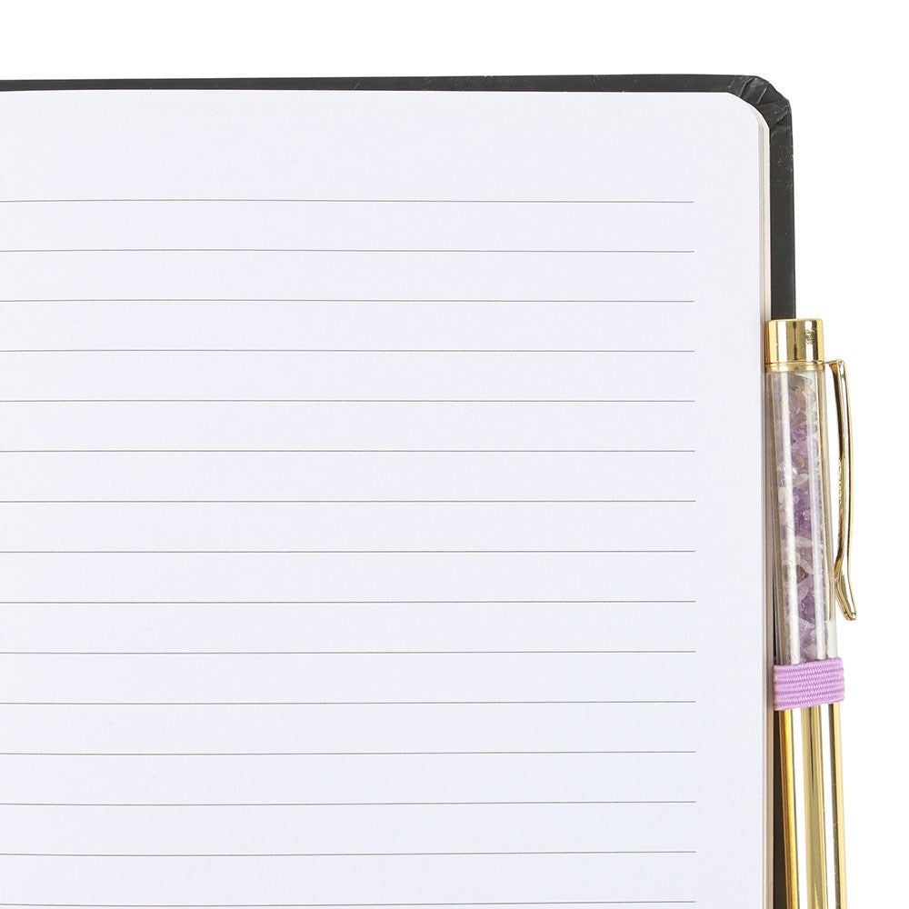 Notizbuch & Amethyst-Stift
