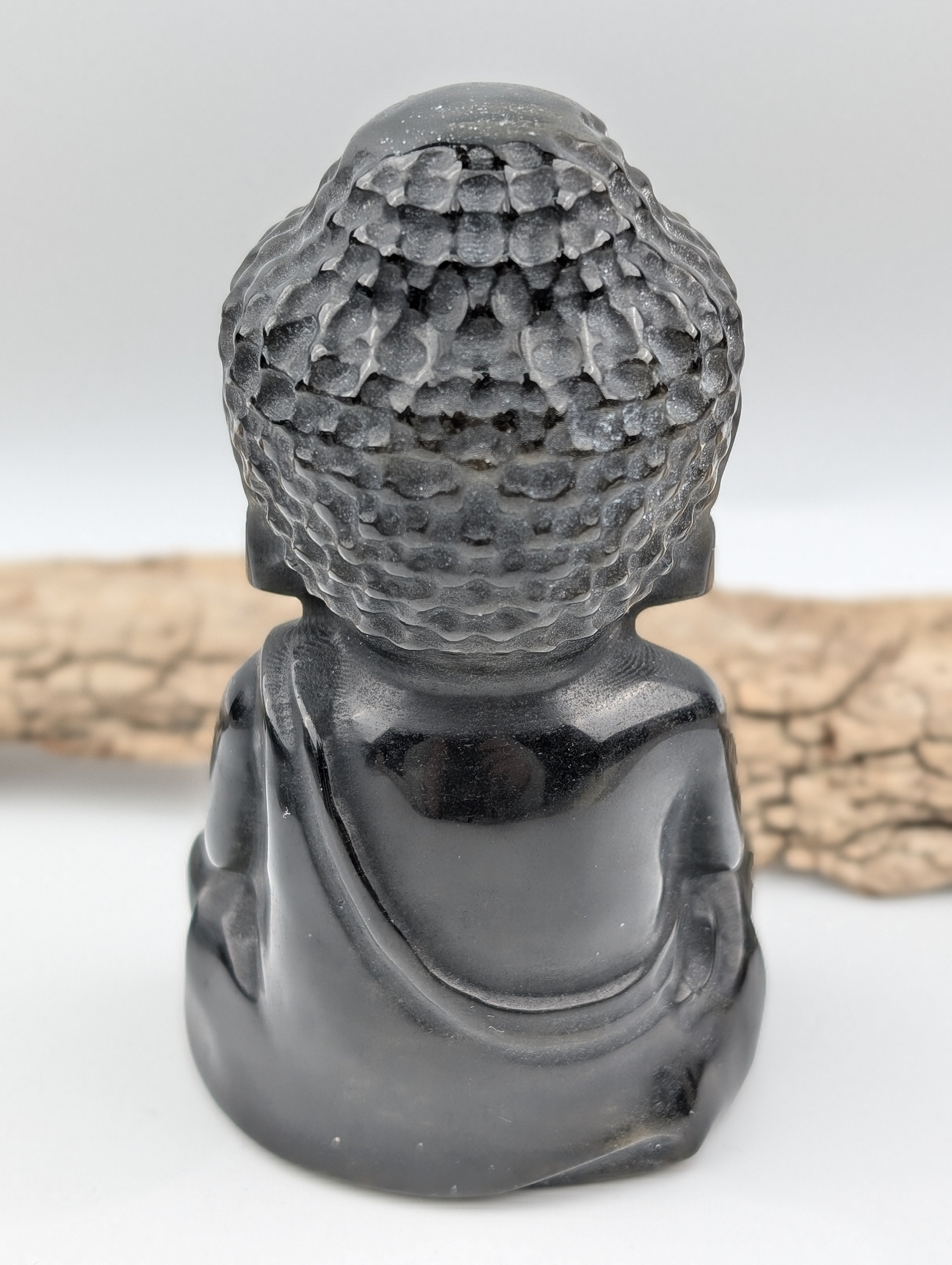 Gold Obsidian Buddha