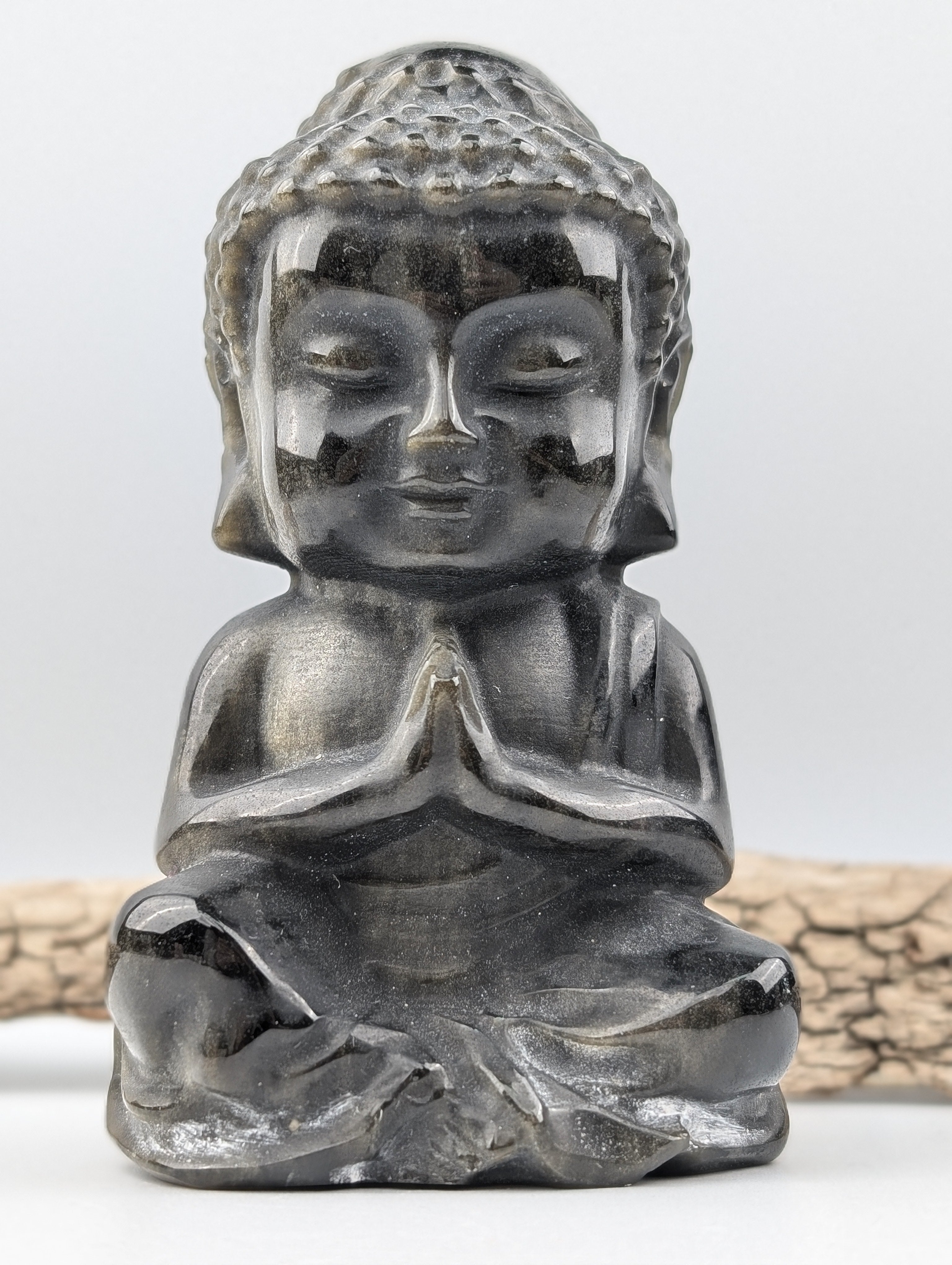 Gold Obsidian Buddha 1