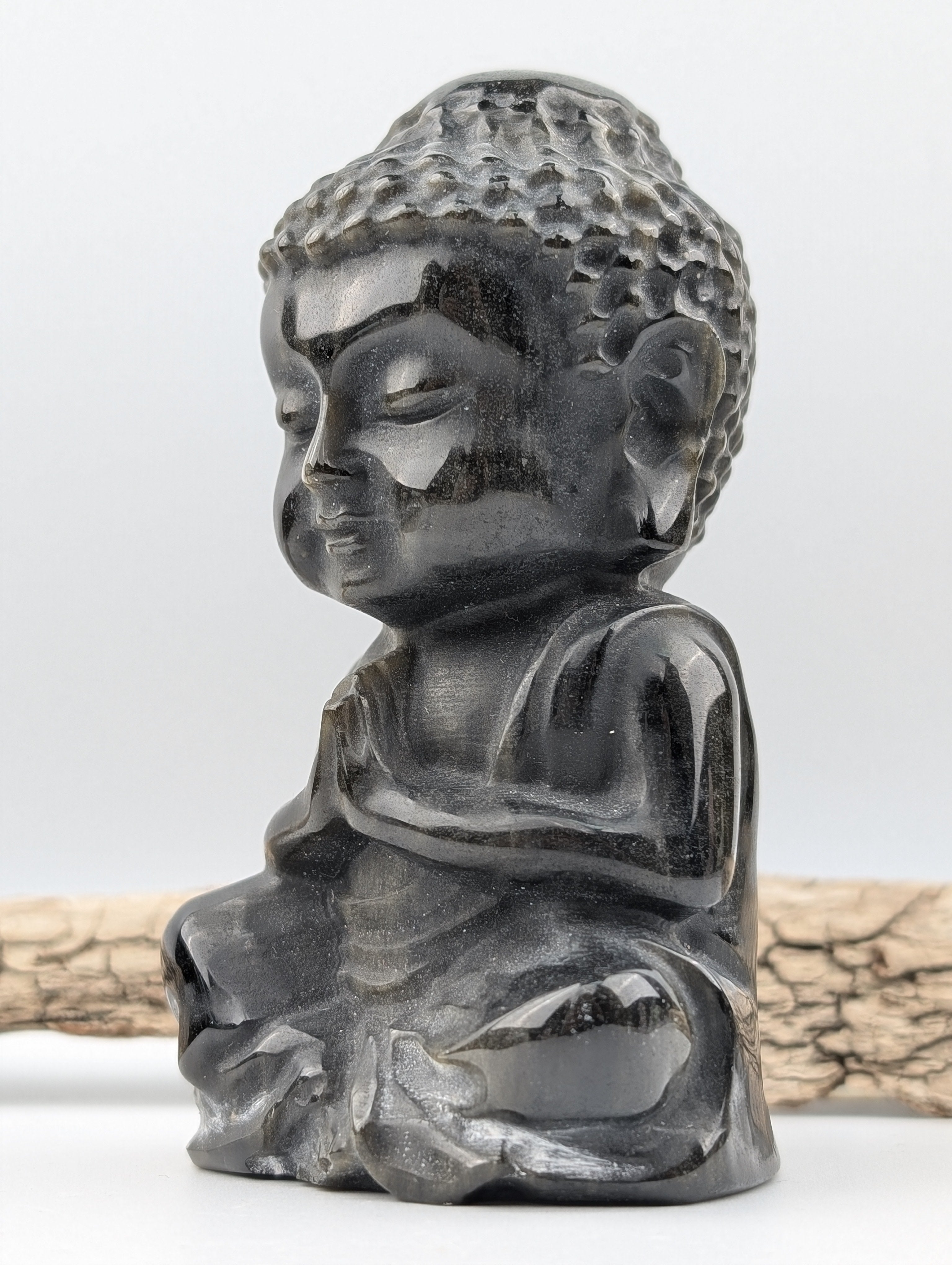 Gold Obsidian Buddha 1