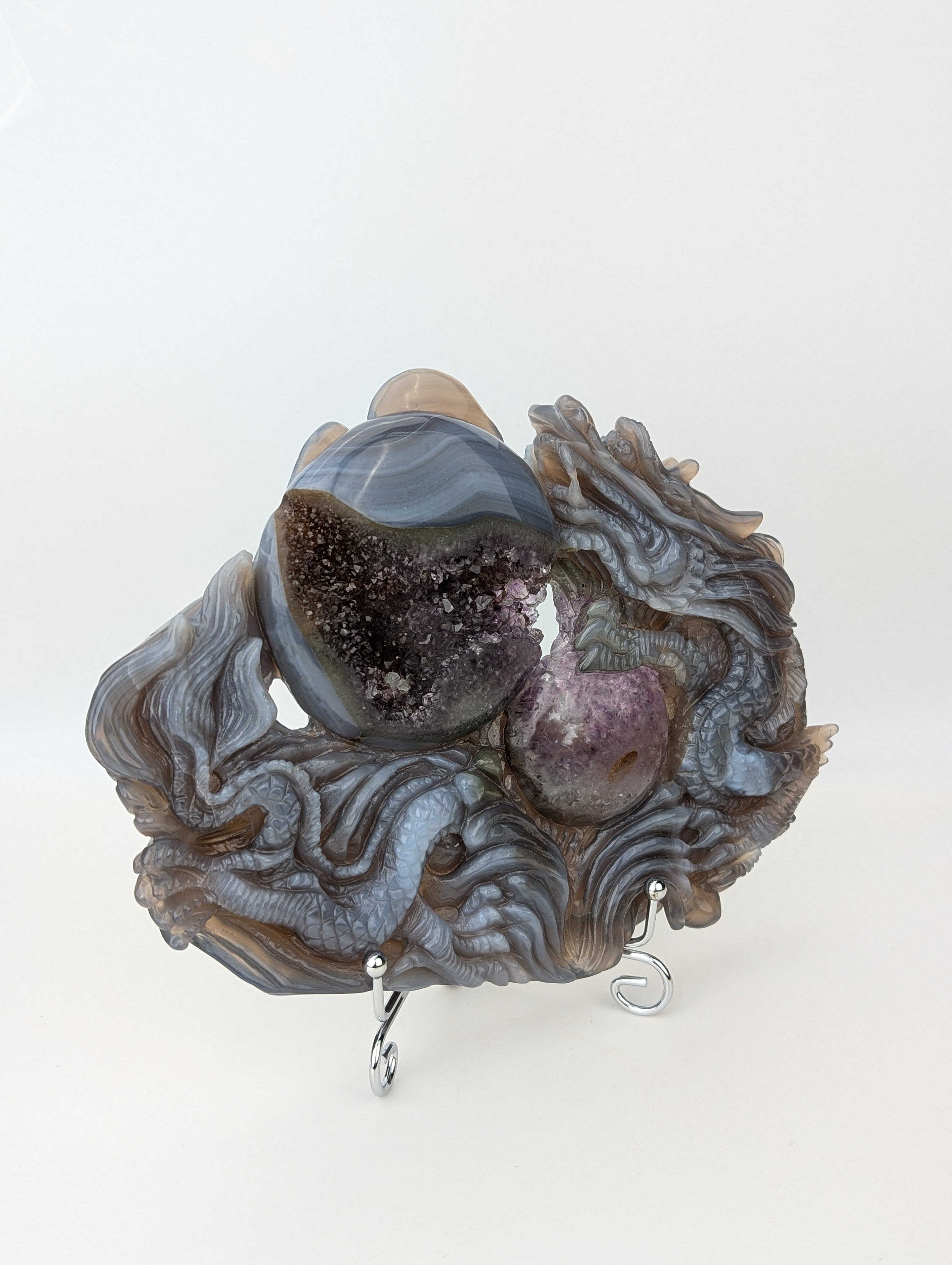 Achat/Amethyst Drachencarving High Quality 2