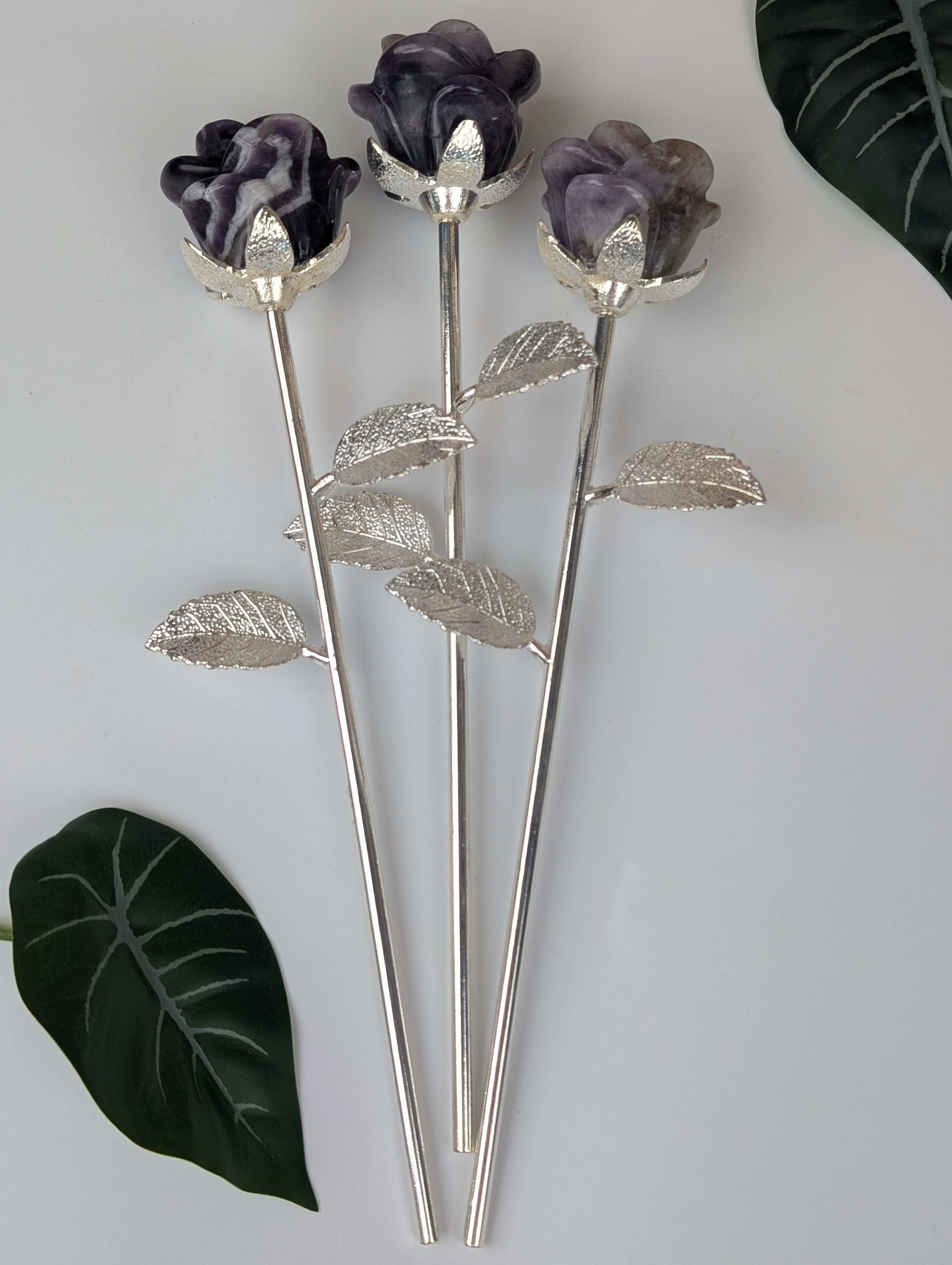 Mystery Chevron Amethyst Rose