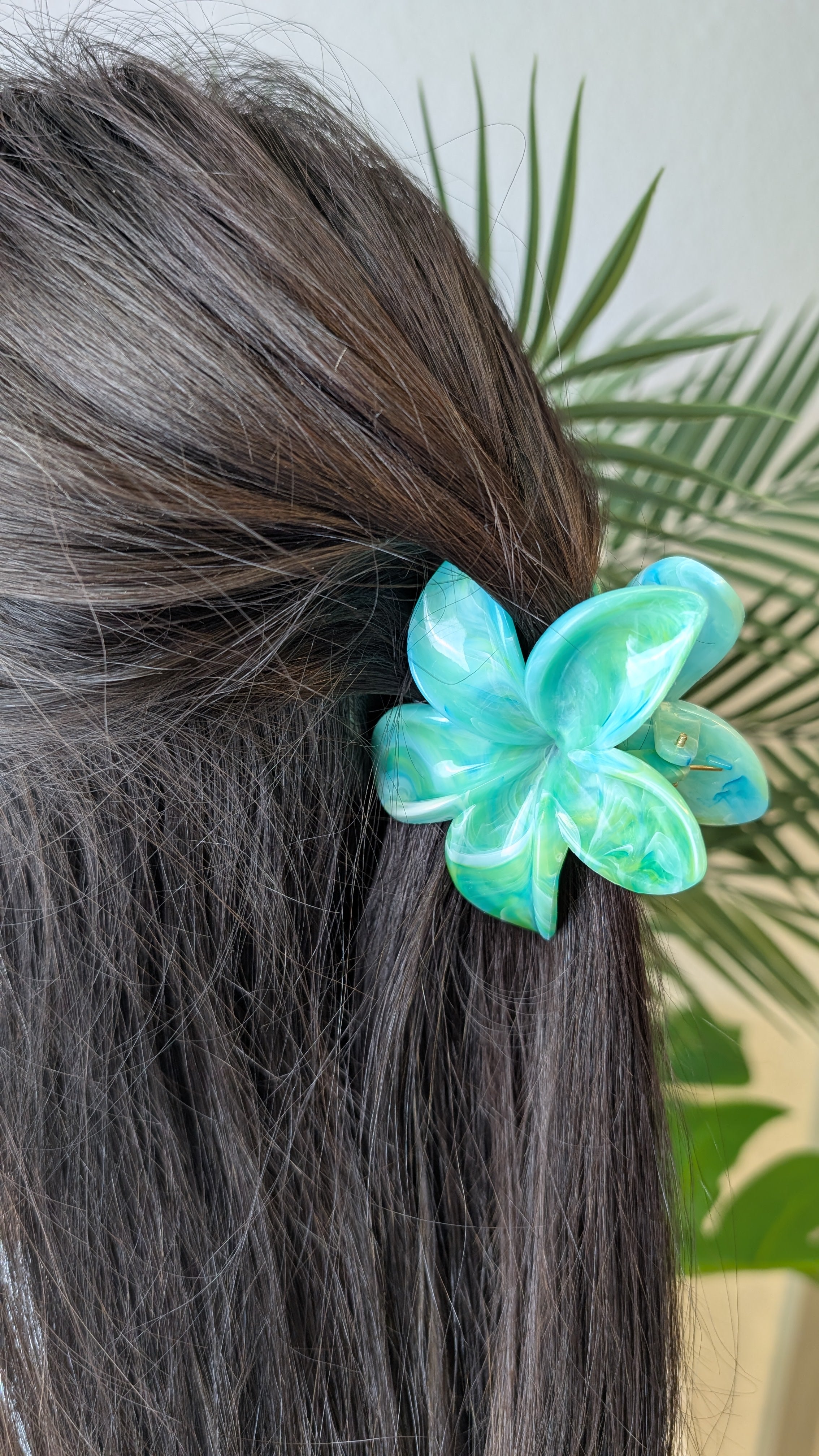 Haarklammer Flower Ocean