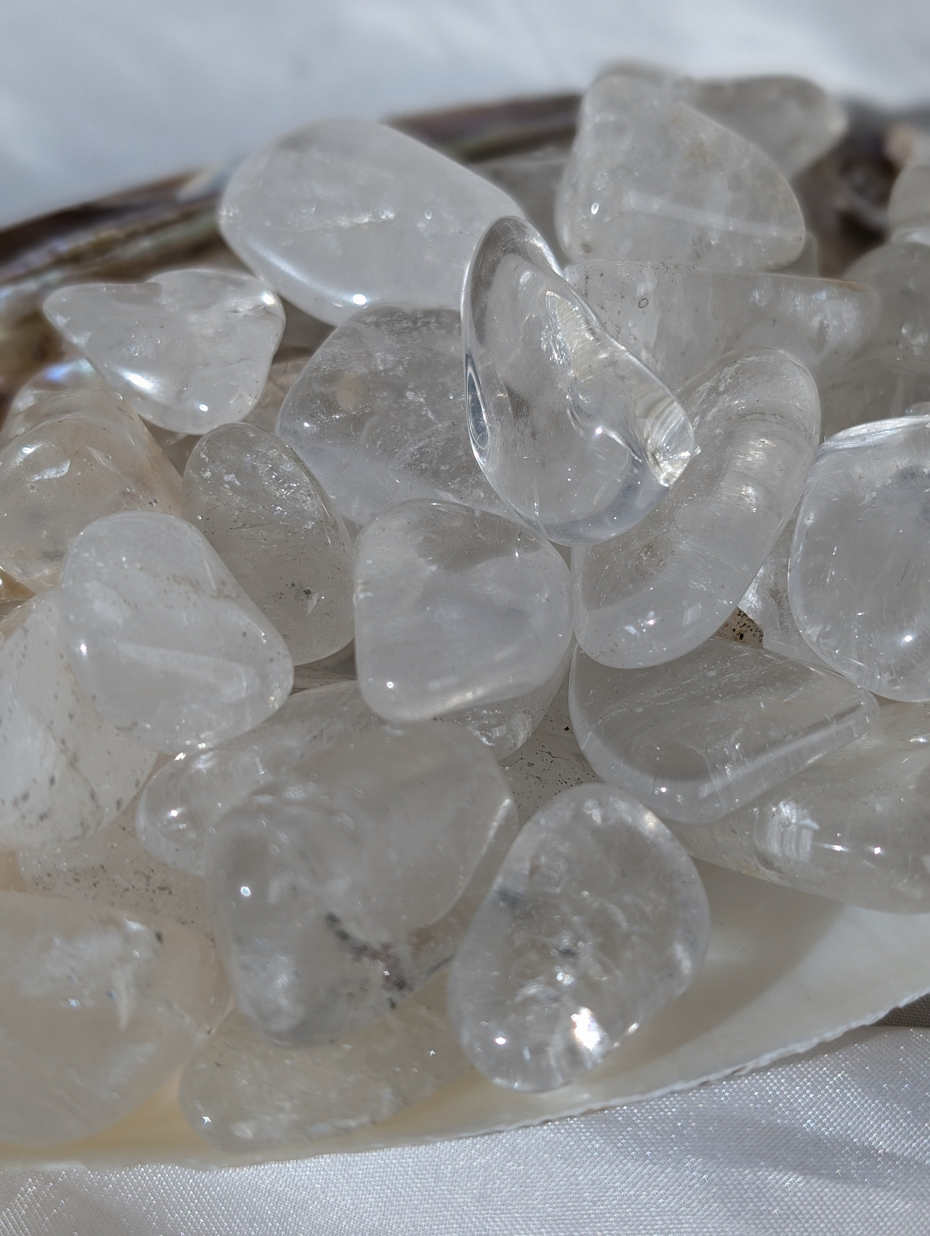 Bergkristall Trommelstein