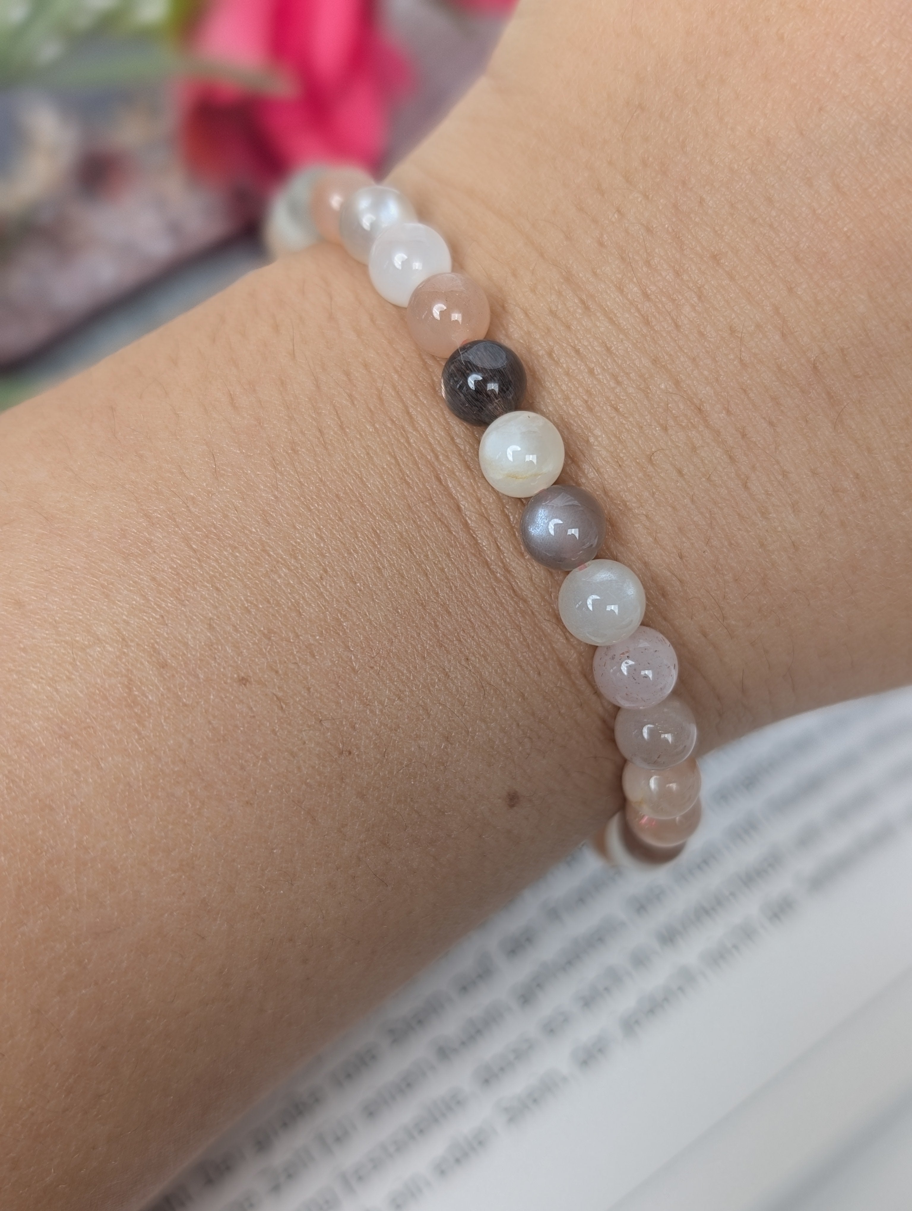 "Bunter" Mondstein Armband