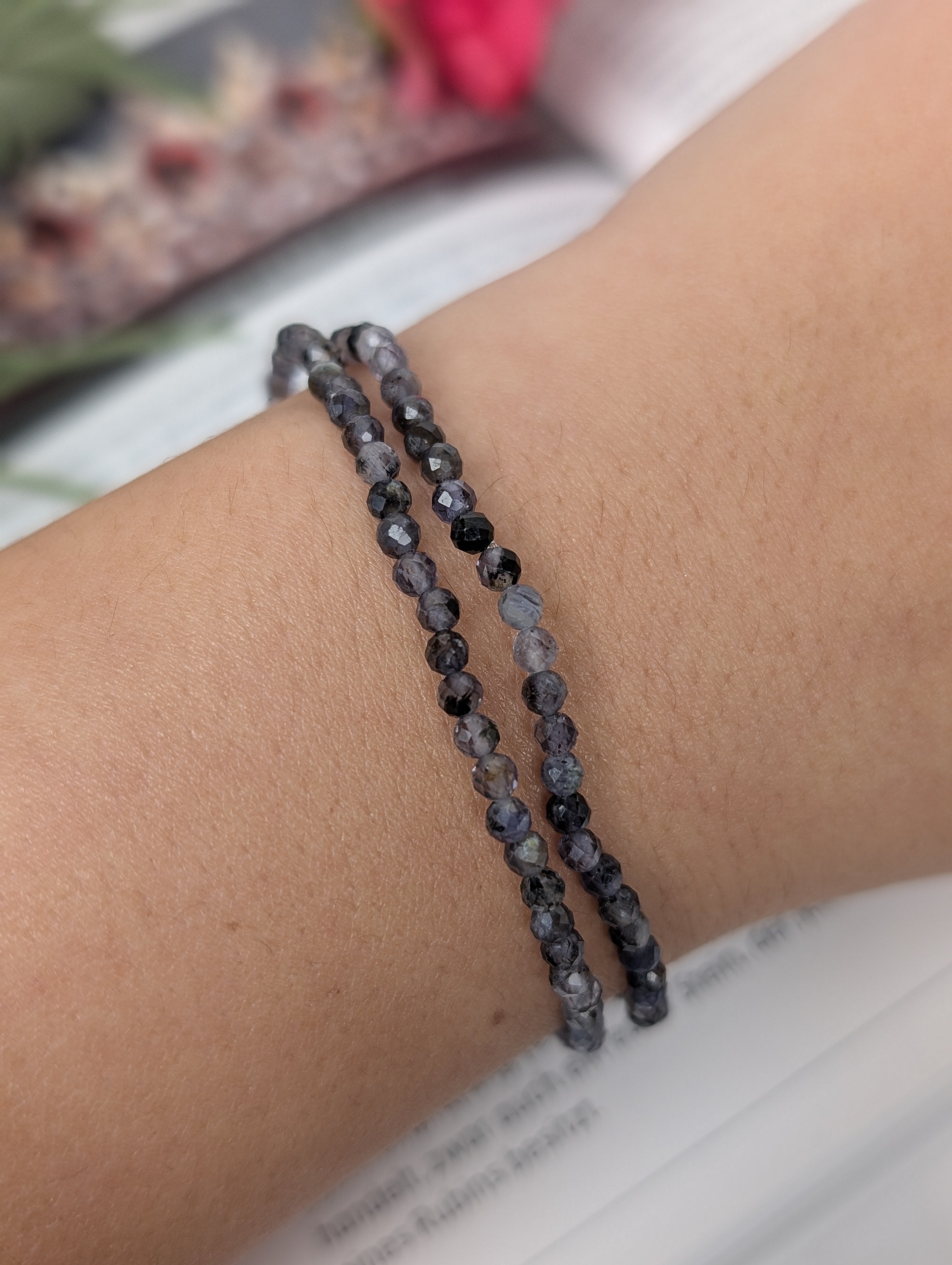 Iolith Armband facettiert- 3mm