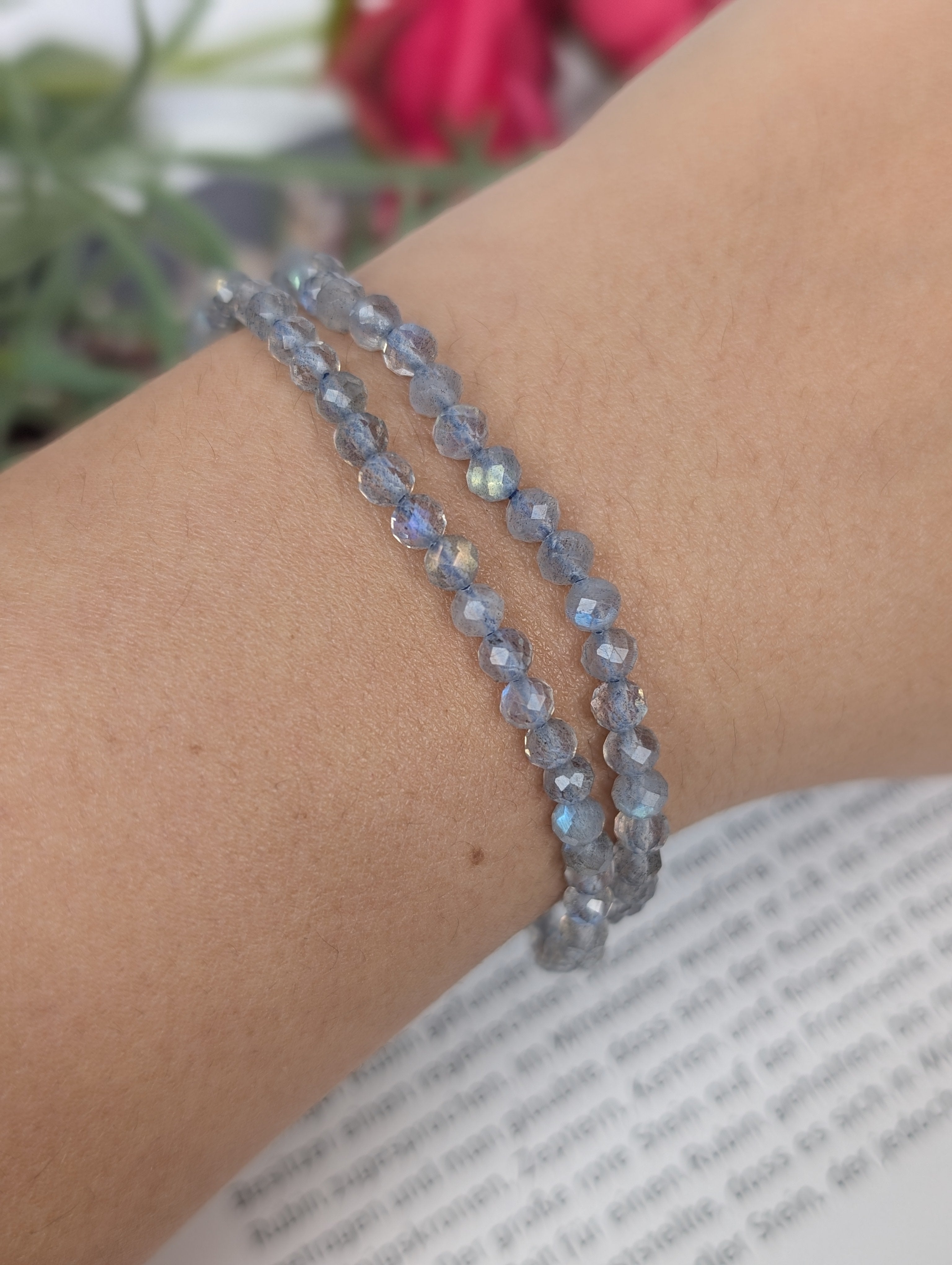 Labradorit Armband facettiert- 4mm