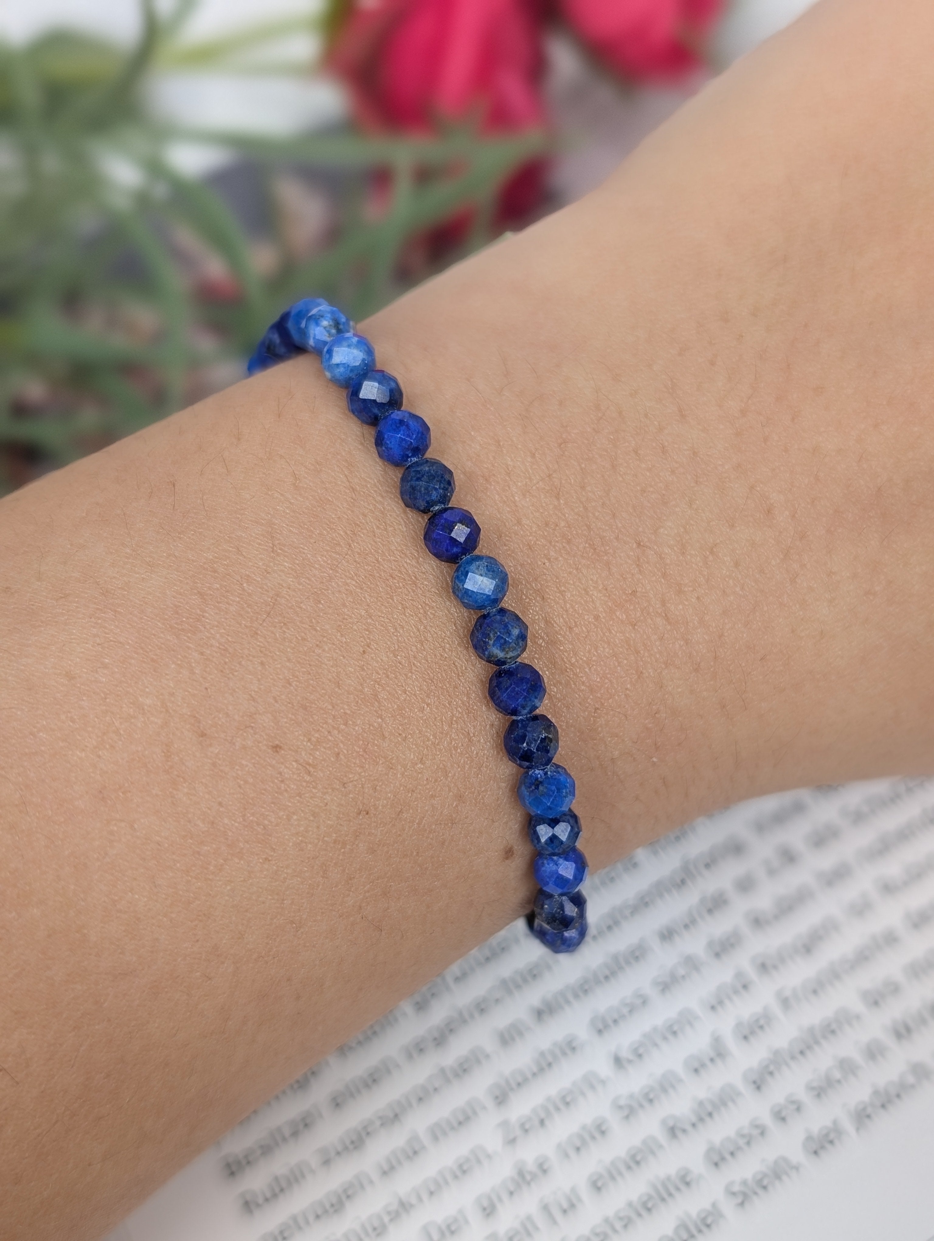 Lapis Lazuli Armband facettiert- 3mm