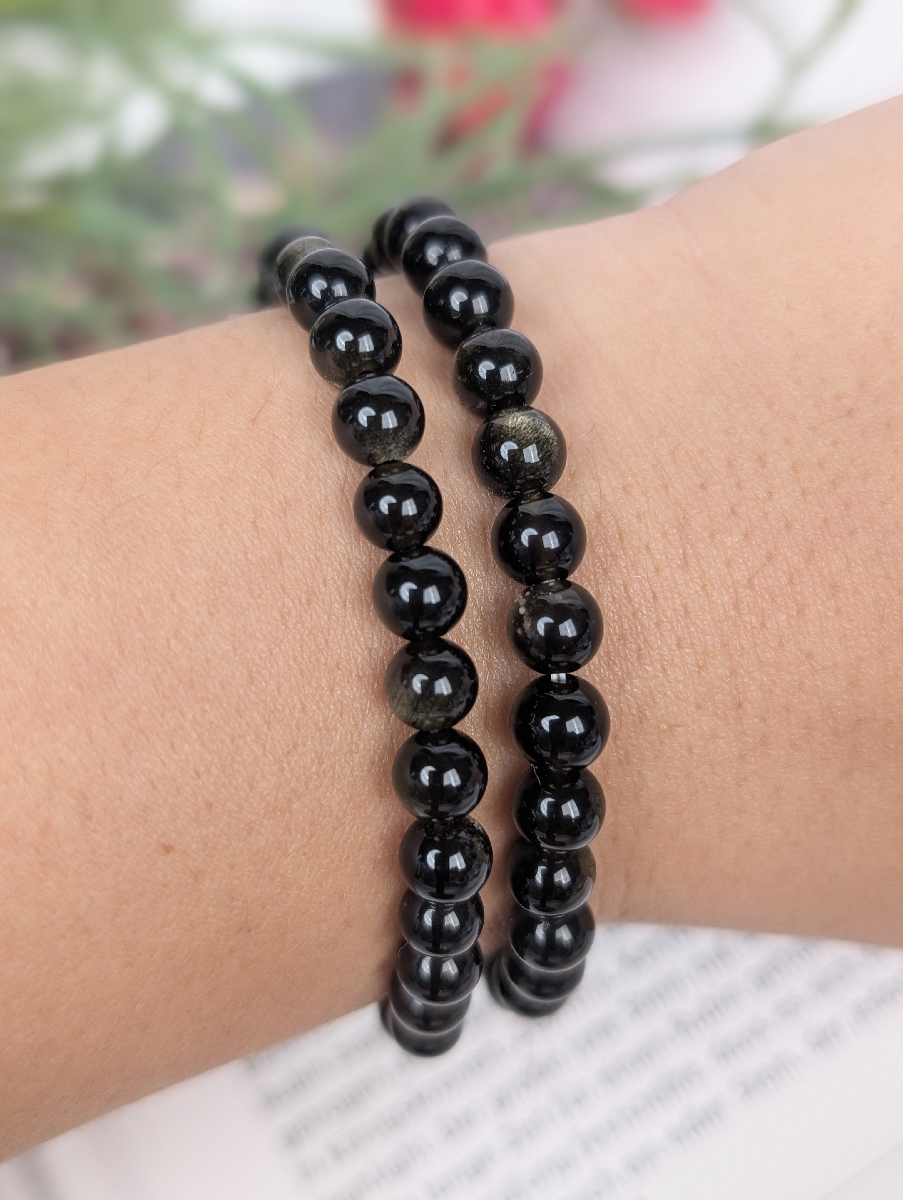 Gold Obsidian Armband-6mm
